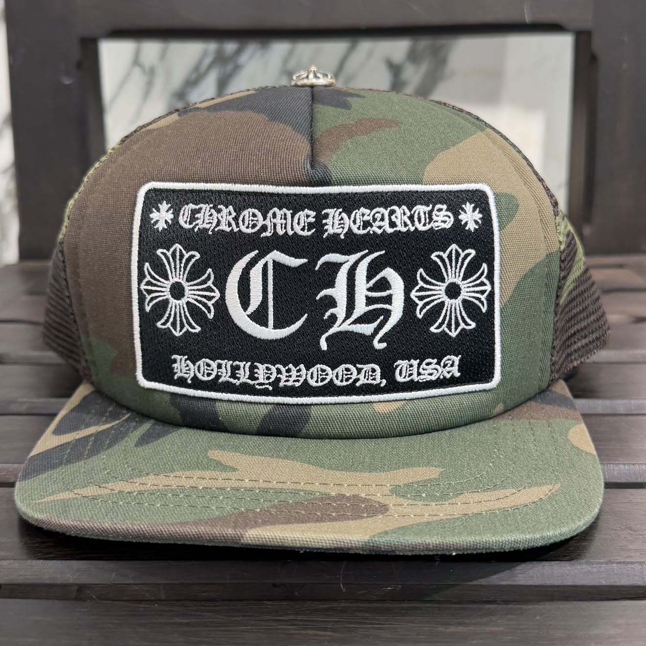 CHROME HEARTS Hollywood Limited Camo Mesh Trucker Cap Size ONE SIZE (51-61) クロムハーツ ハリウッド限定 カモメッシュ トラッカーキャップ サイズONE SIZE (51-61)