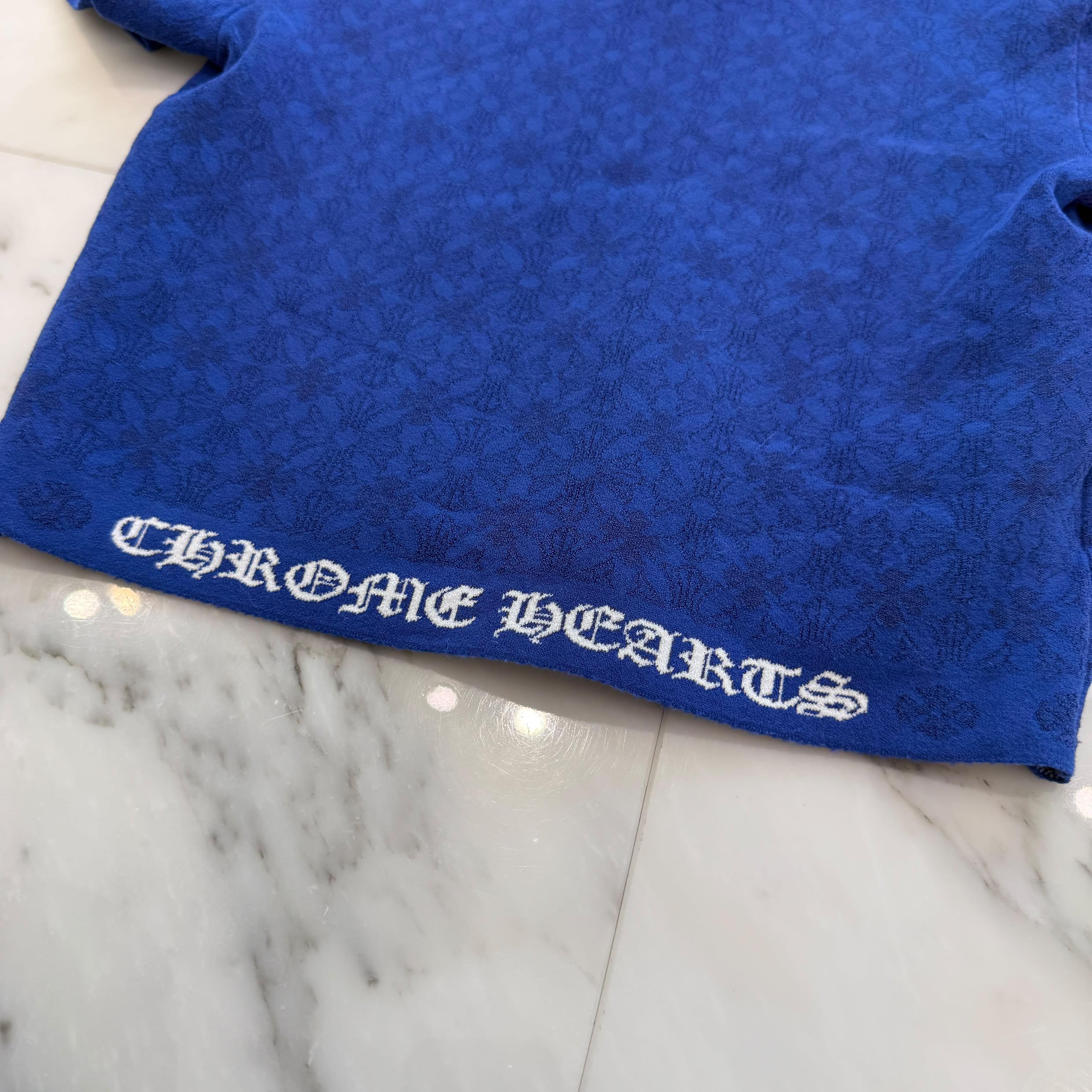CHROME HEARTS Y NOT V-Neck Rayon Polo Shirt Size XS クロムハーツ ワイノット Vネック レーヨン ポロシャツ サイズXS