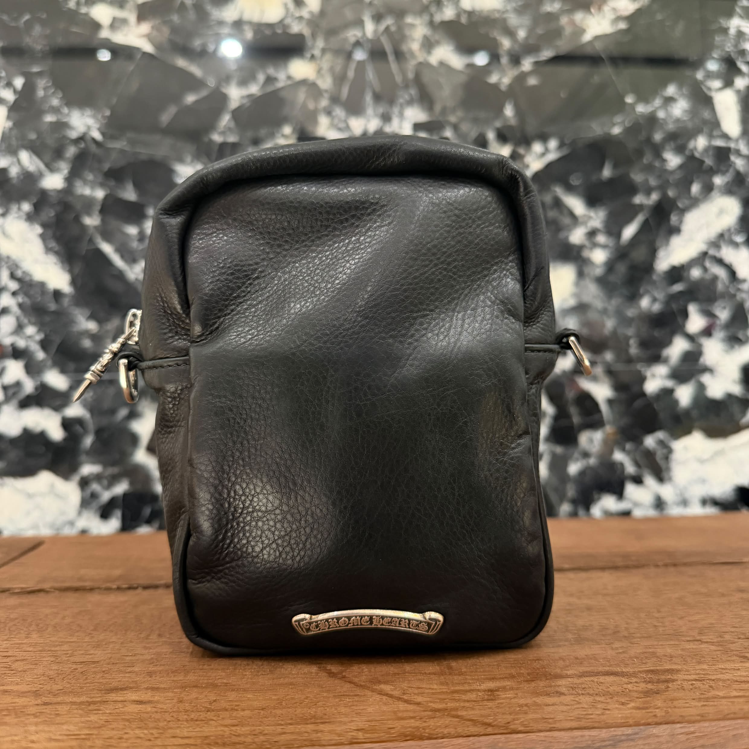 CHROME HEARTS TAKAMINI 3 Cemetery Cross Patch Shoulder Bag クロムハーツ タカミニ 3セメタリークロスパッチ ショルダーバッグ