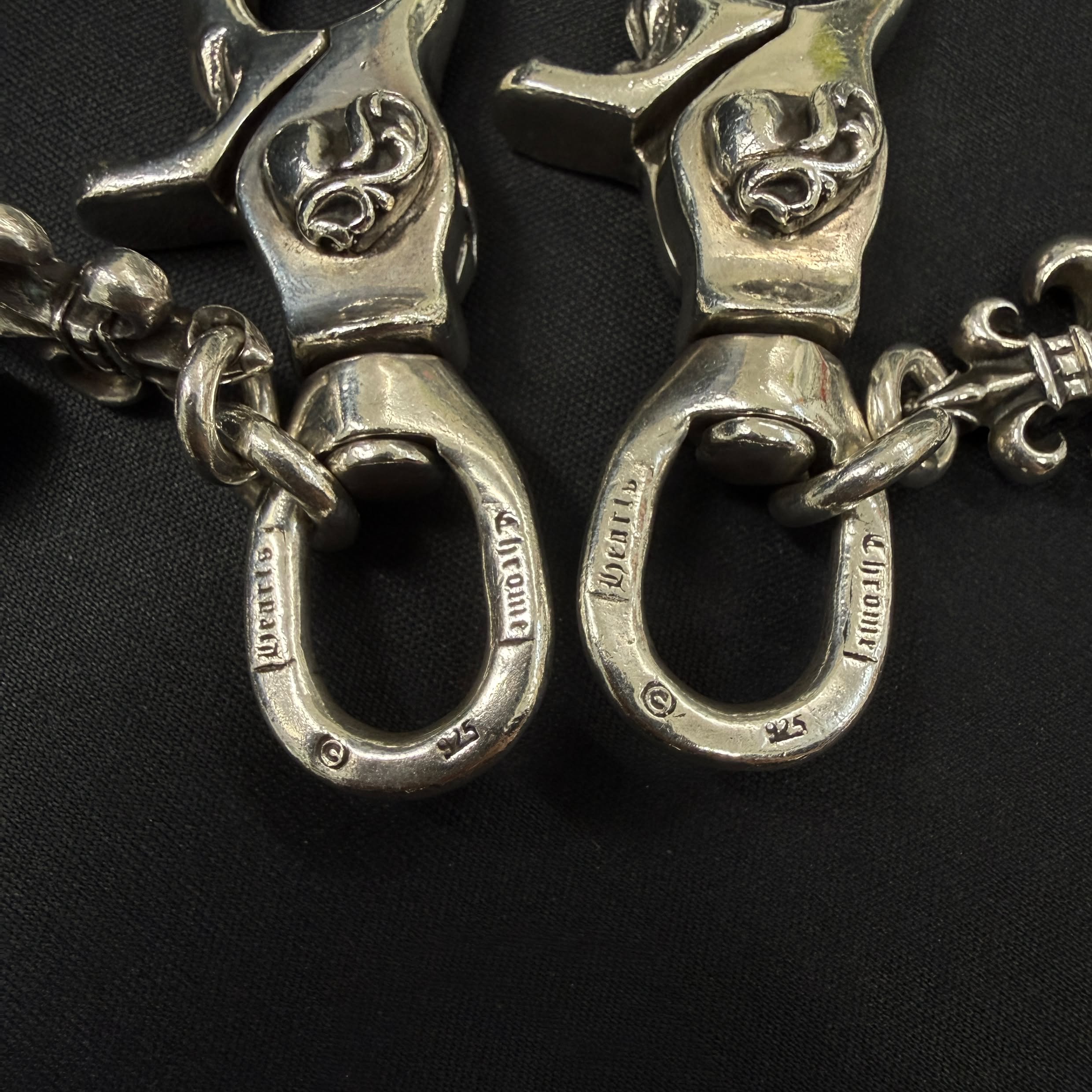 CHROME HEARTS 2CLIP BS Flare VINY Heart Wallet Chain クロムハーツ 2クリップ BSフレア ヴィニーハート ウォレットチェーン