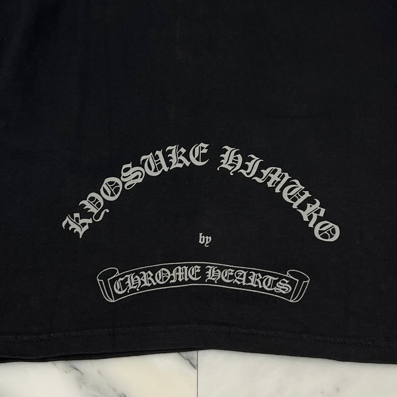 CHROME HEARTS × KYOSUKE HIMURO Back CH Cross Arm Logo Long Sleeve Tee Size M クロムハーツ × 氷室 京介 バックCHクロス アームロゴ ロングスリーブ Tシャツ サイズM