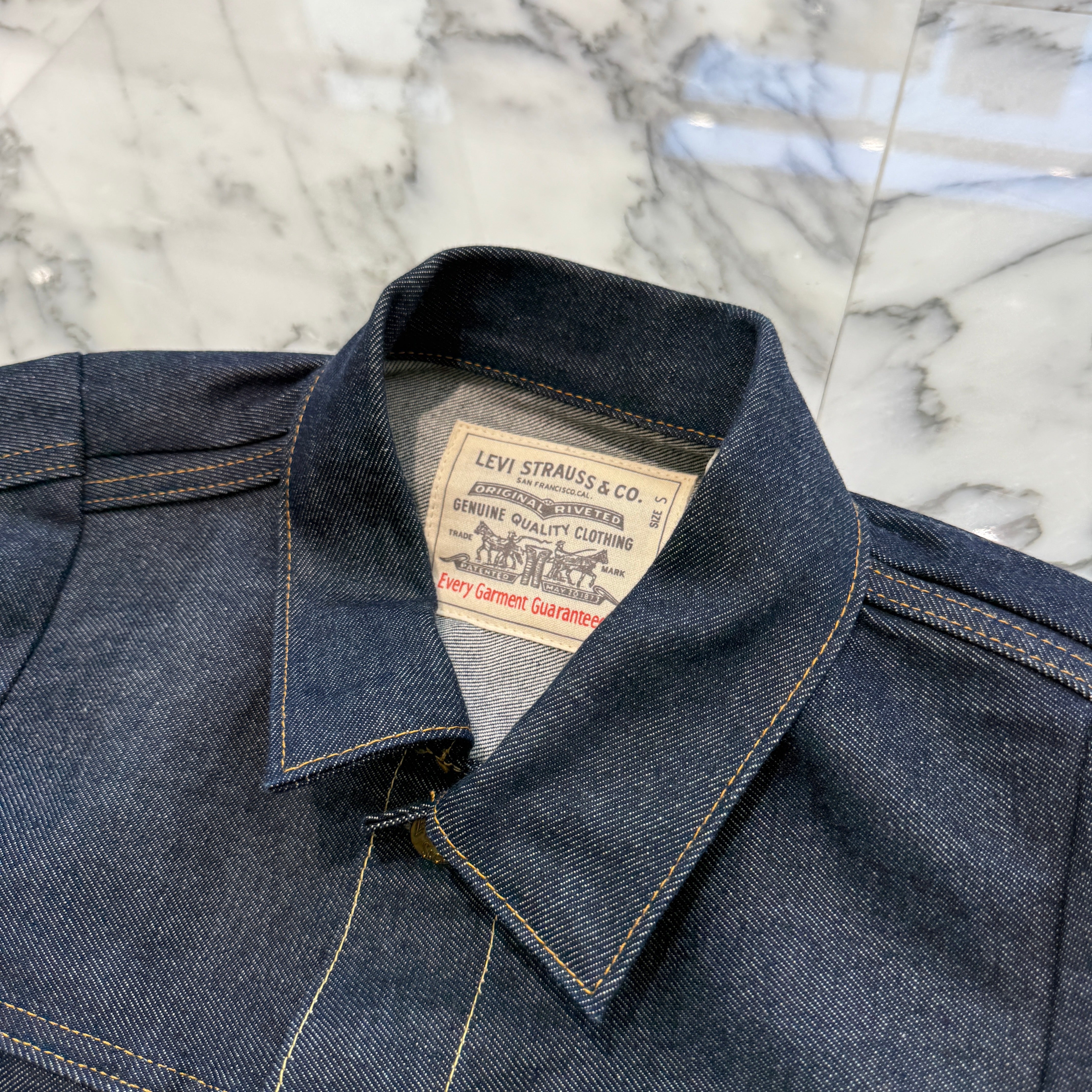 sacai × Levi's 2025SS Double Name Docking Denim Jacket 25-03708M Size S サカイ×リーバイス ダブルネーム ドッキング デニムジャケット サイズS