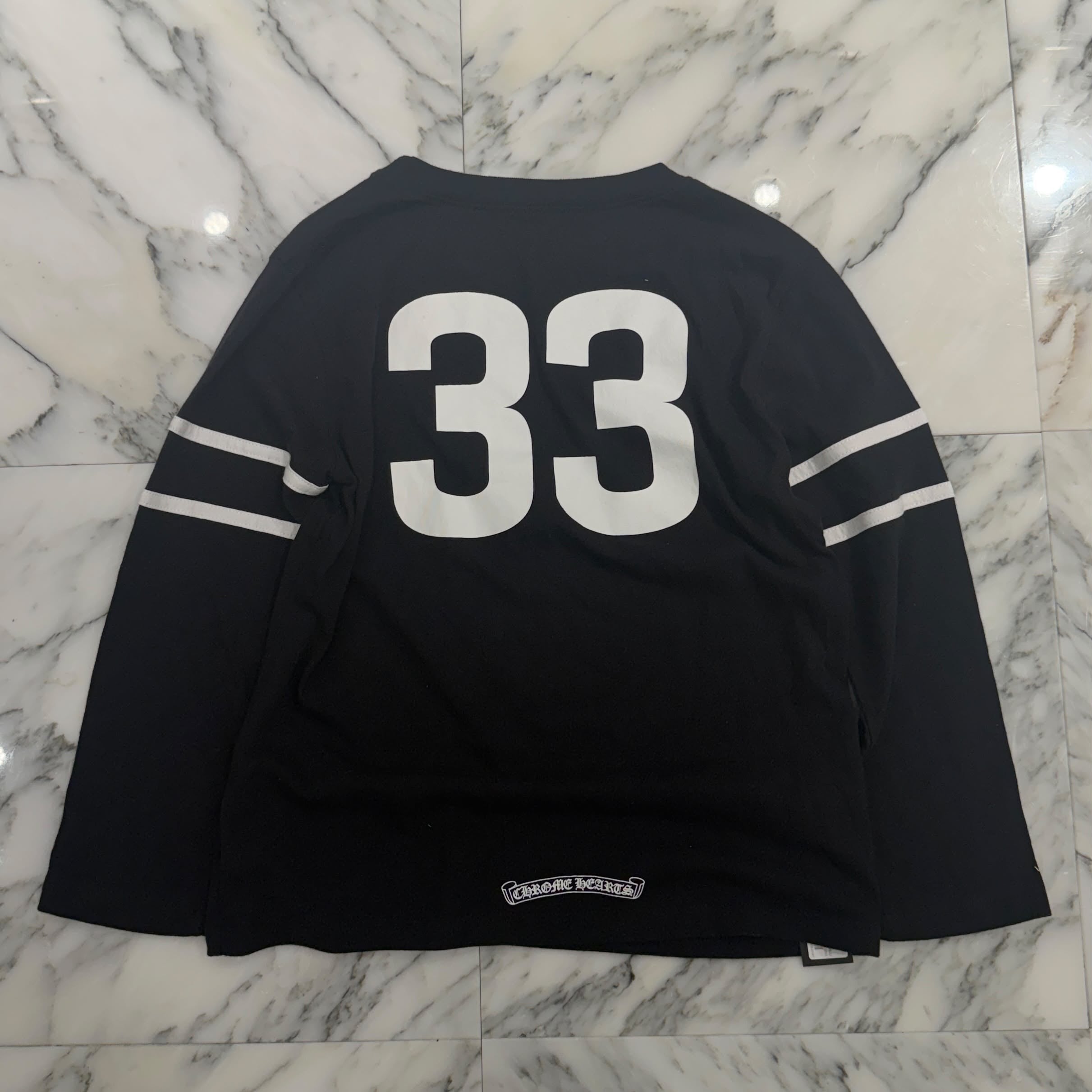 CHROME HEARTS 33 Horseshoe Print Long Sleeve Tee Size S クロムハーツ 33 ホースシュー プリント ロングスリーブＴシャツ サイズS