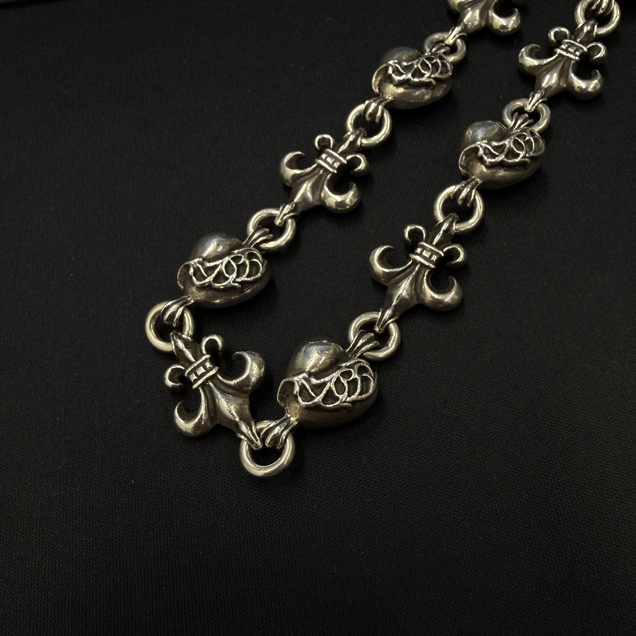 CHROME HEARTS 2CLIP BS Flare VINY Heart Wallet Chain クロムハーツ 2クリップ BSフレア ヴィニーハート ウォレットチェーン