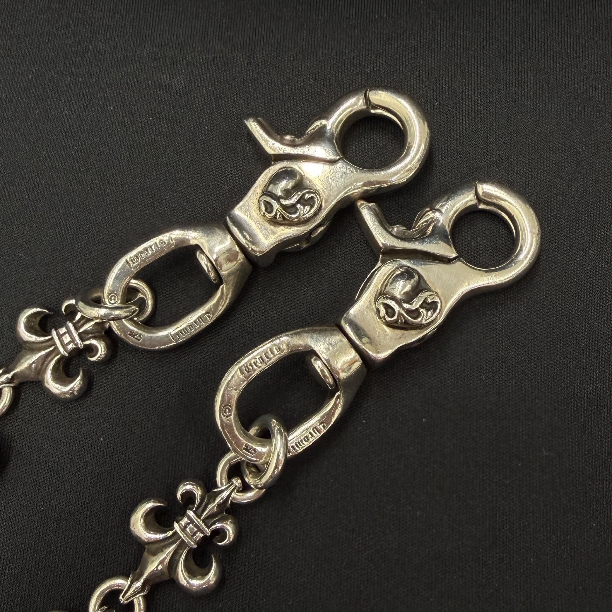 CHROME HEARTS 2CLIP BS Flare VINY Heart Wallet Chain クロムハーツ 2クリップ BSフレア ヴィニーハート ウォレットチェーン