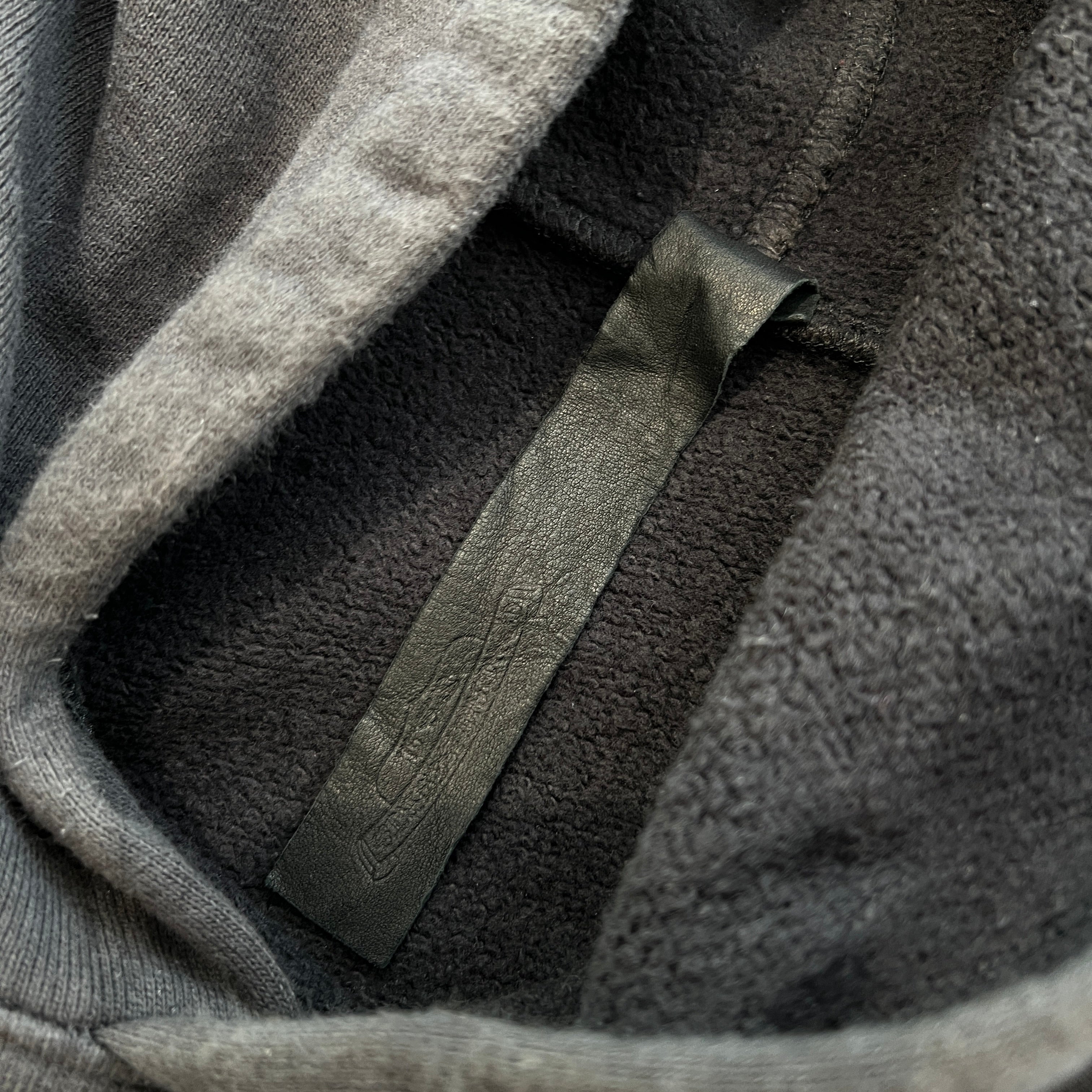 CHROME HEARTS Y NOT Cemetery Cross Leather Patch Pullover Hoodie Size M クロムハーツ ワイノット セメタリークロス レザーパッチ プルオーバーフーディ サイズM