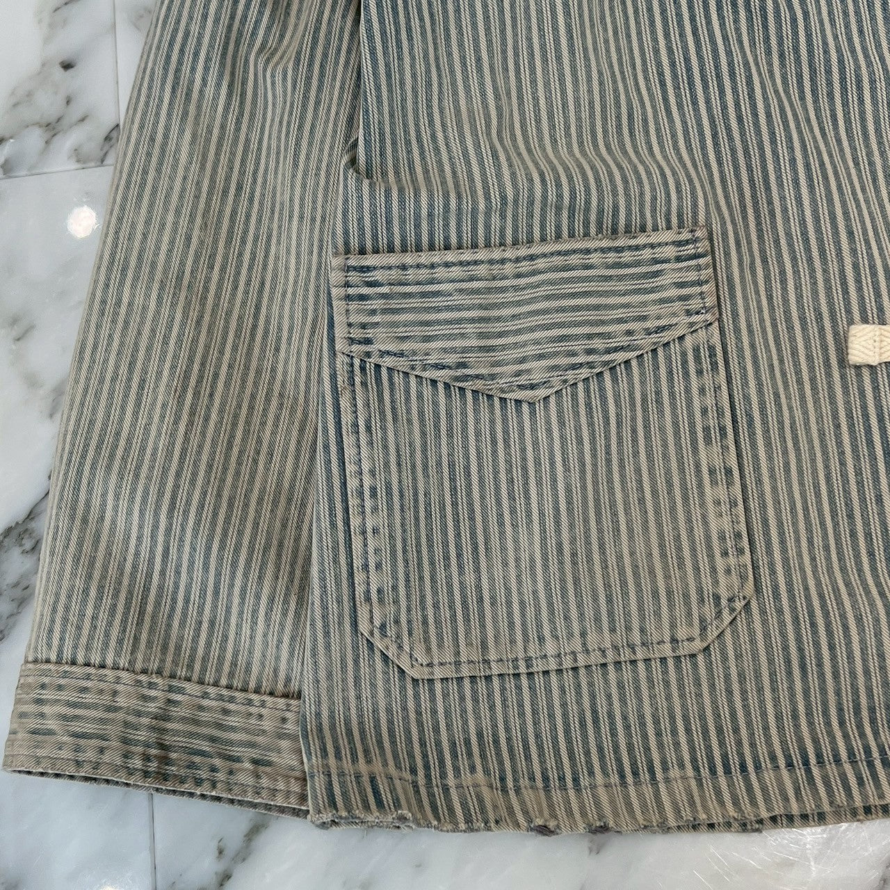 Maison Margiela Striped Washed Effect Jacket 2021SS S50DL0457 S30738 Size 39 メゾンマルジェラ ストライプウォッシュドエフェクトジャケット サイズ39