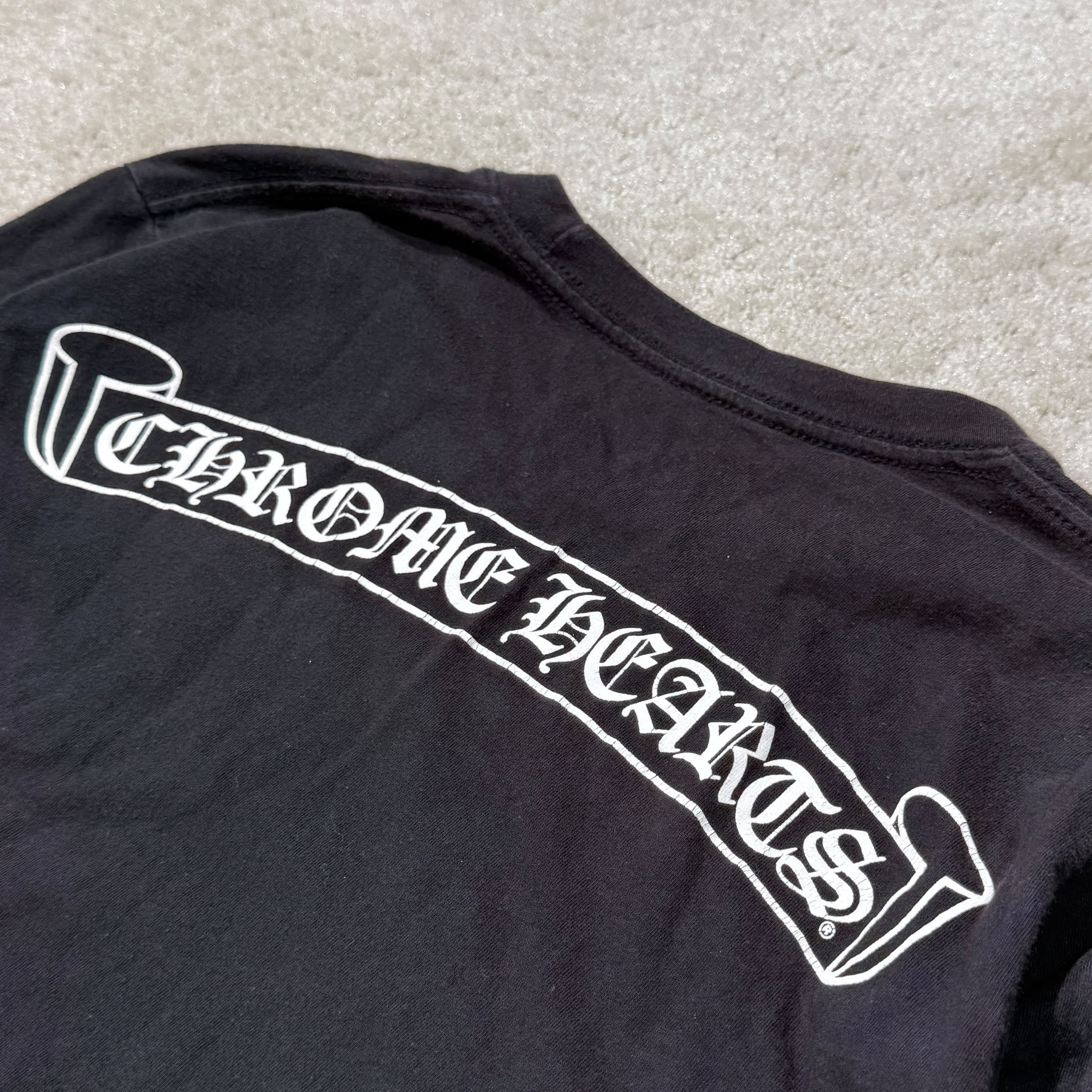 CHROME HEARTS MLTCOL CEM CRS Long Sleeve Tee Size S クロムハーツ マルチカラー セメタリークロス ロングスリーブTシャツ サイズS