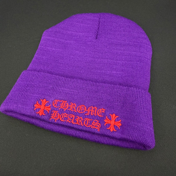 CHROME HEARTS WATCH CAP PURPLE Size ONE SIZE (22cm) クロムハーツ ワッチキャップ パープル サイズONE SIZE (22cm)