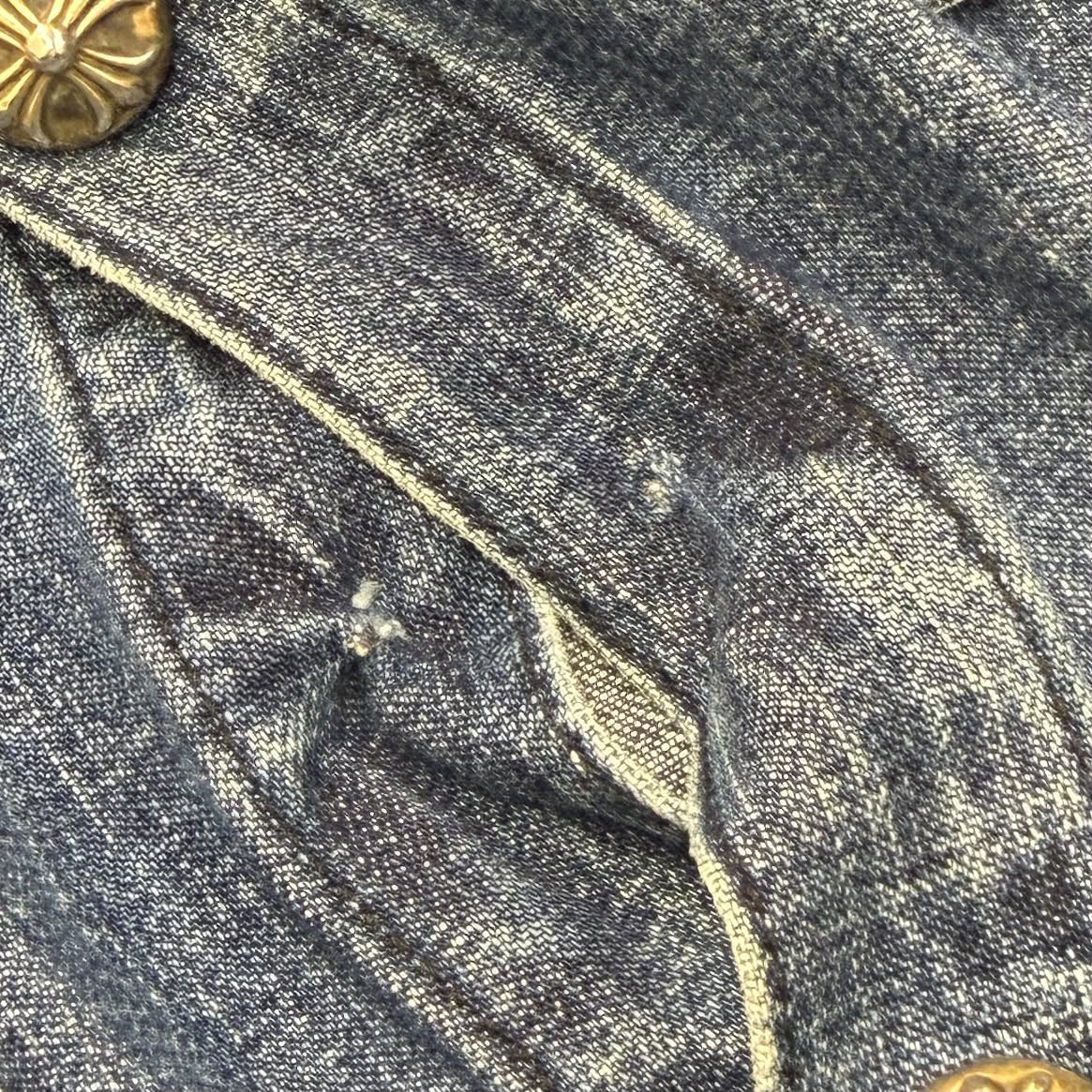 CHROME HEARTS Y NOT WORK DOG Denim Jacket Size XL クロムハーツ ワイノット ワークドッグ デニムジャケット サイズXL