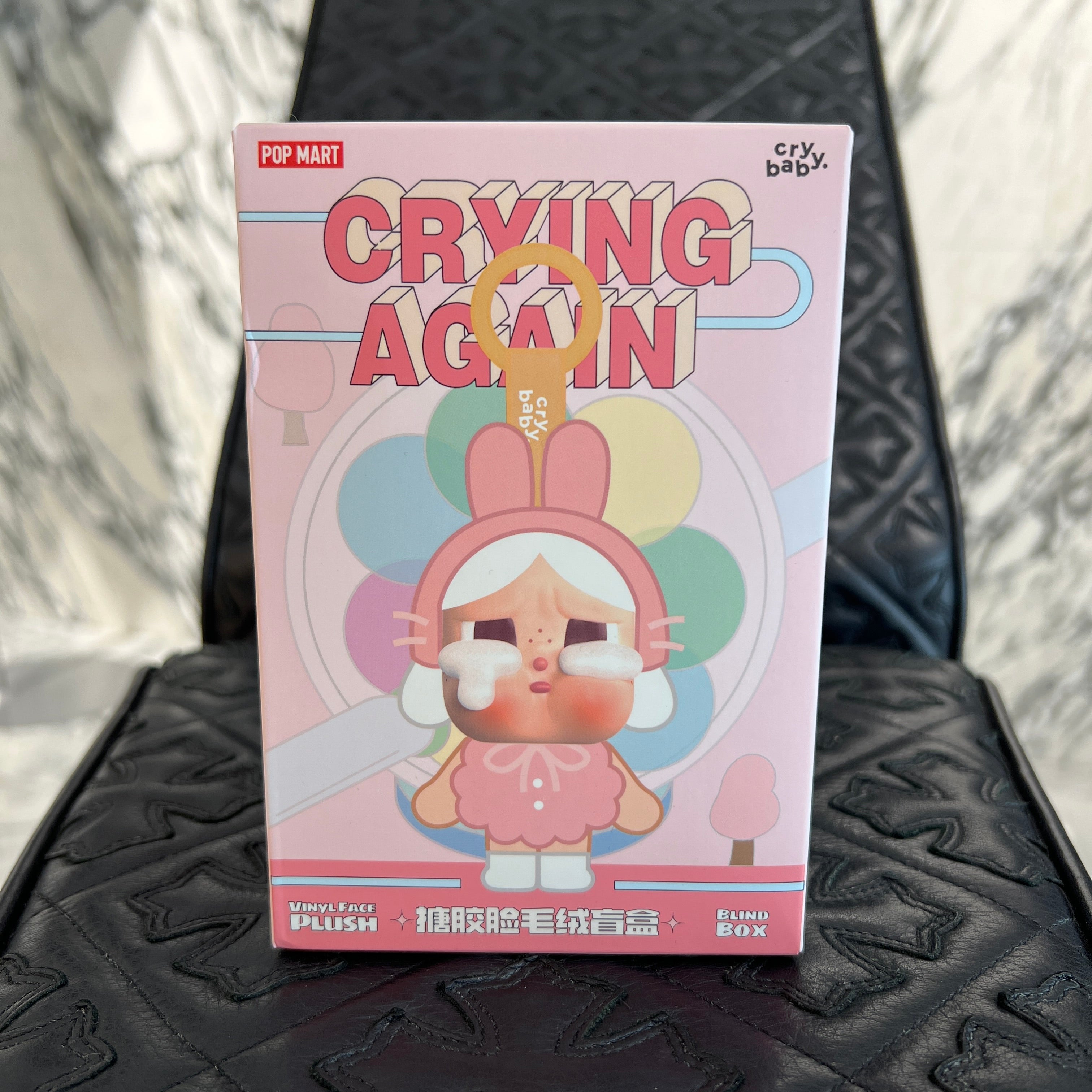 POP MART CRYBABY "CRYING AGAIN Series" Face Stuffed Toy ポップマート クライ・ベイビー "クライング・アゲイン" フェイス ぬいぐるみ ストラップ