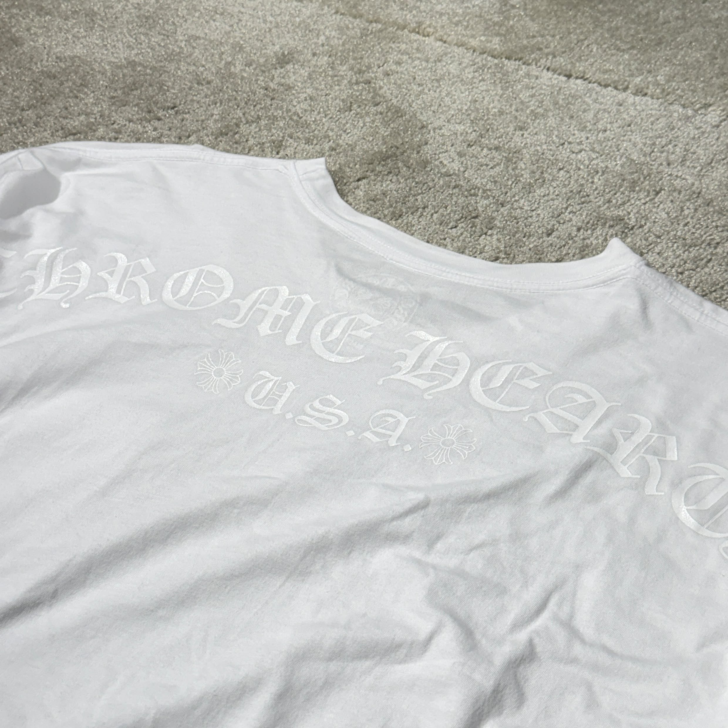 CHROME HEAR 2026SS ONLINE Limited Floral Cross Back Arch Logo USA Long Sleeve Tee Size XXL クロムハーツ オンライン限定 フローラルクロス バックアーチ ロゴ USA ロングスリーブ Tシャツ サイズXXL