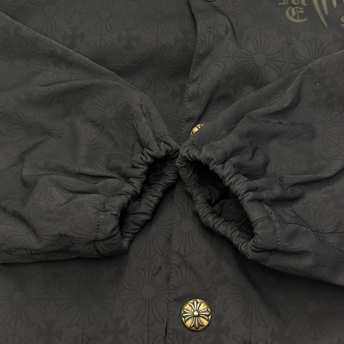 CHROME HEARTS RIGGINS FBRC English Print Nylon Coach Jacket Size S クロムハーツ リギンズ ファブリック イングリッシュ プリント ナイロンコーチジャケット サイズS