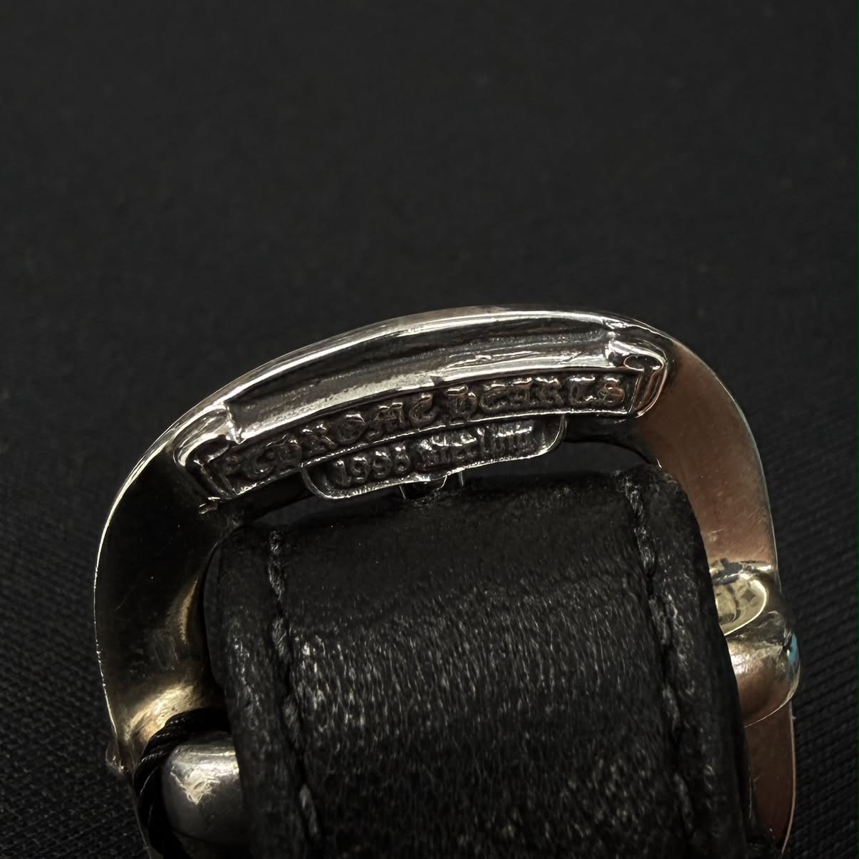 CHROME HEARTS Scroll Label Leather Wrist Bag クロムハーツ スクロールラベル レザー リストバッグ