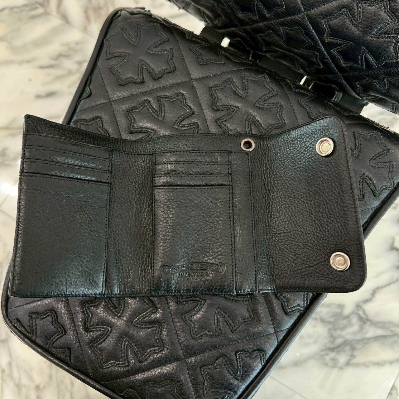 CHROME HEARTS Wave Mini Cross Ball Wallet クロムハーツ ウェーブ ミニ クロスボール ウォレット