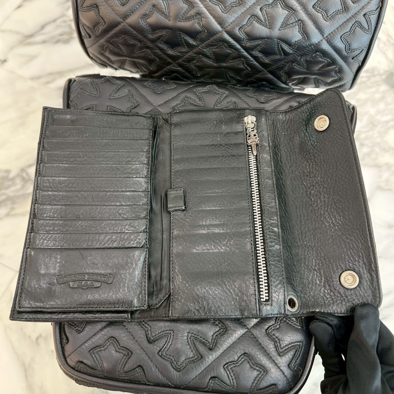CHROME HEARTS Wave Cross Ball Wallet クロムハーツ ウェーブクロスボール ウォレット