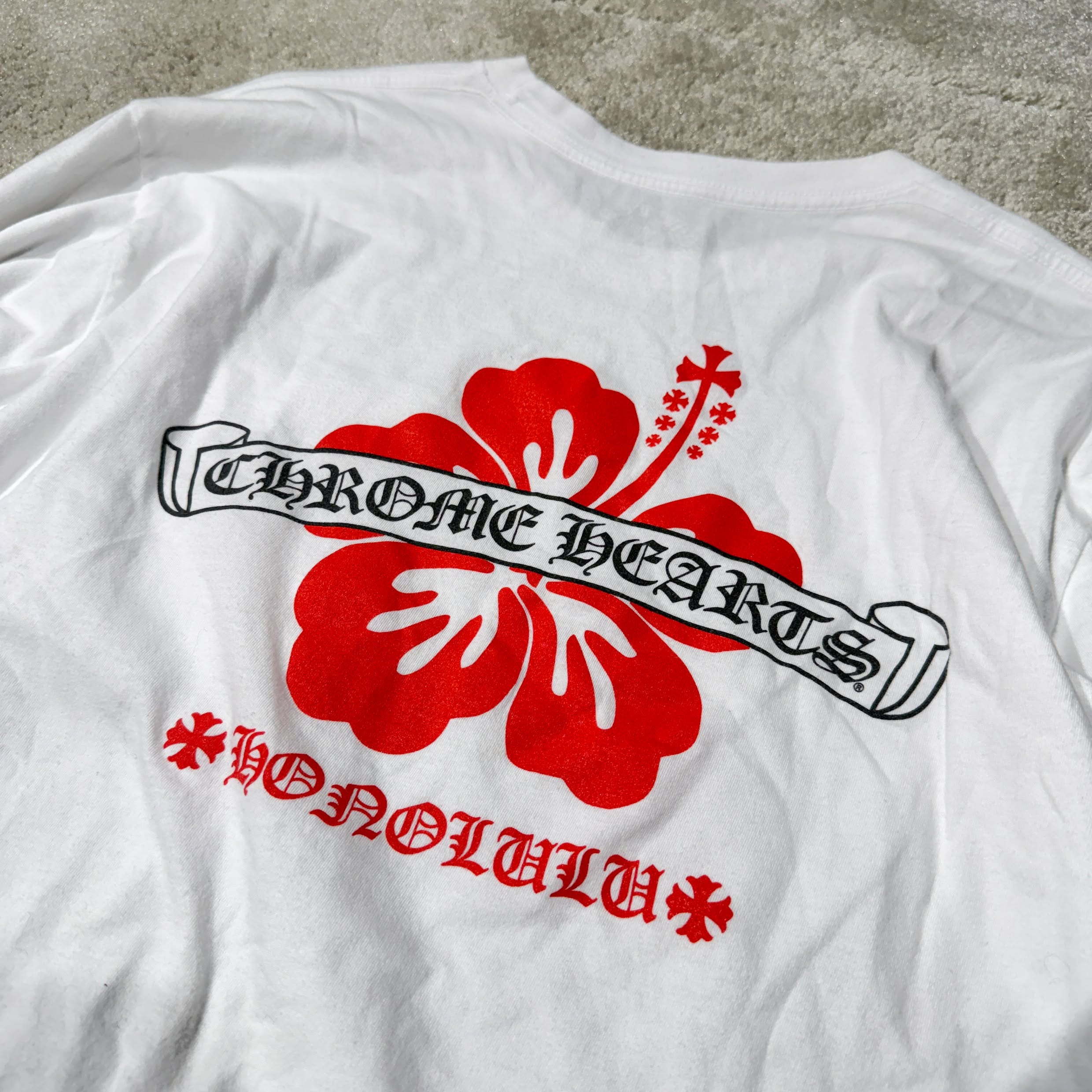 CHROME HEARTS Honolulu Limited Back Scroll Logo Long Sleeve Tee Size L クロムハーツ ホノルル限定バックスクロールロゴロングスリーブTシャツ サイズL