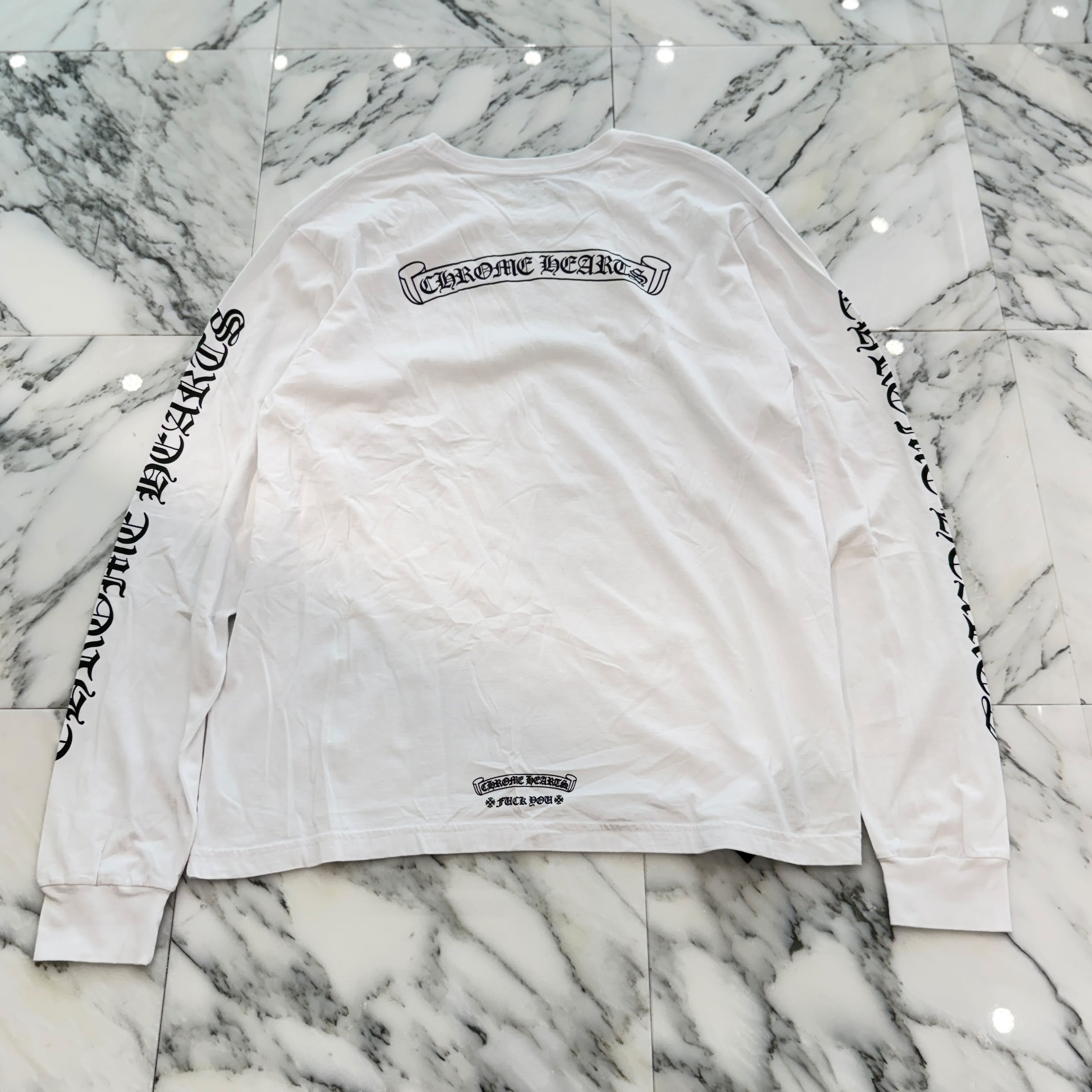 CHROME HEARTS Back Scroll Label Logo Long Sleeve Tee Size XXL クロムハーツ バックスクロールラベルロゴ ロングスリーブTシャツ サイズXXL