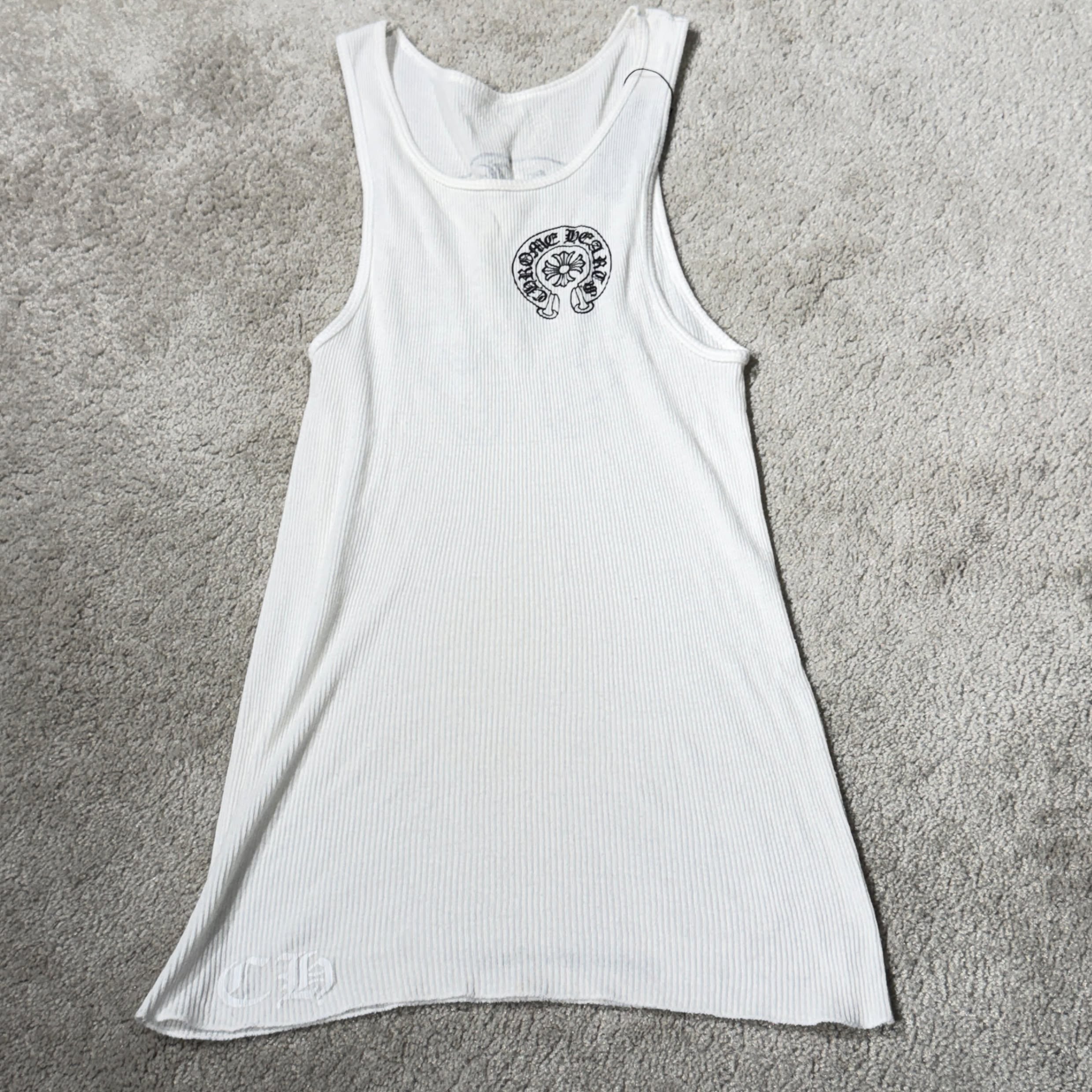 CHROME HEARTS Horseshoe Rib Tank Top Size M クロムハーツ ホースシュー リブ タンクトップ サイズM
