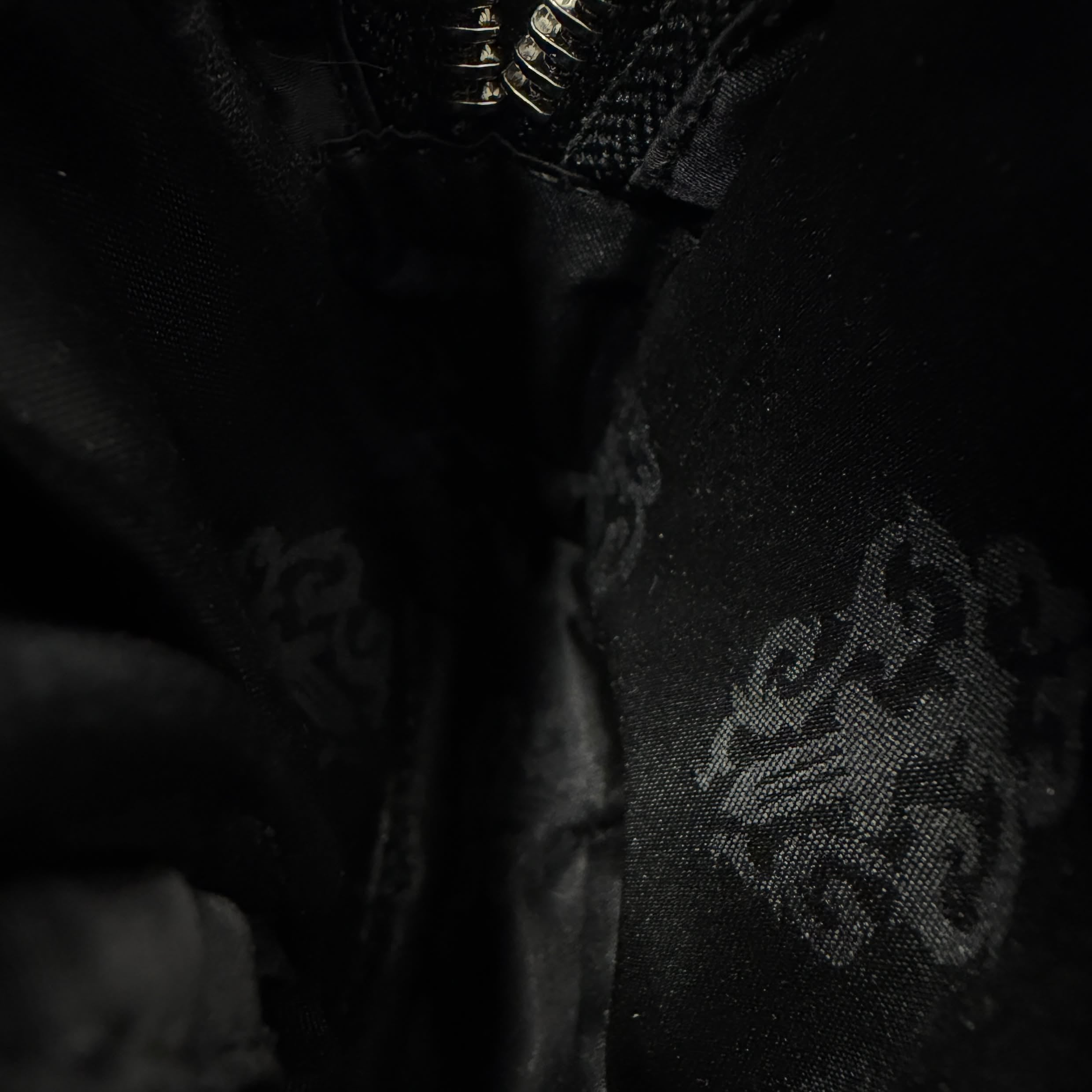 CHROME HEARTS Scroll Label Leather Wrist Bag クロムハーツ スクロールラベル レザー リストバッグ
