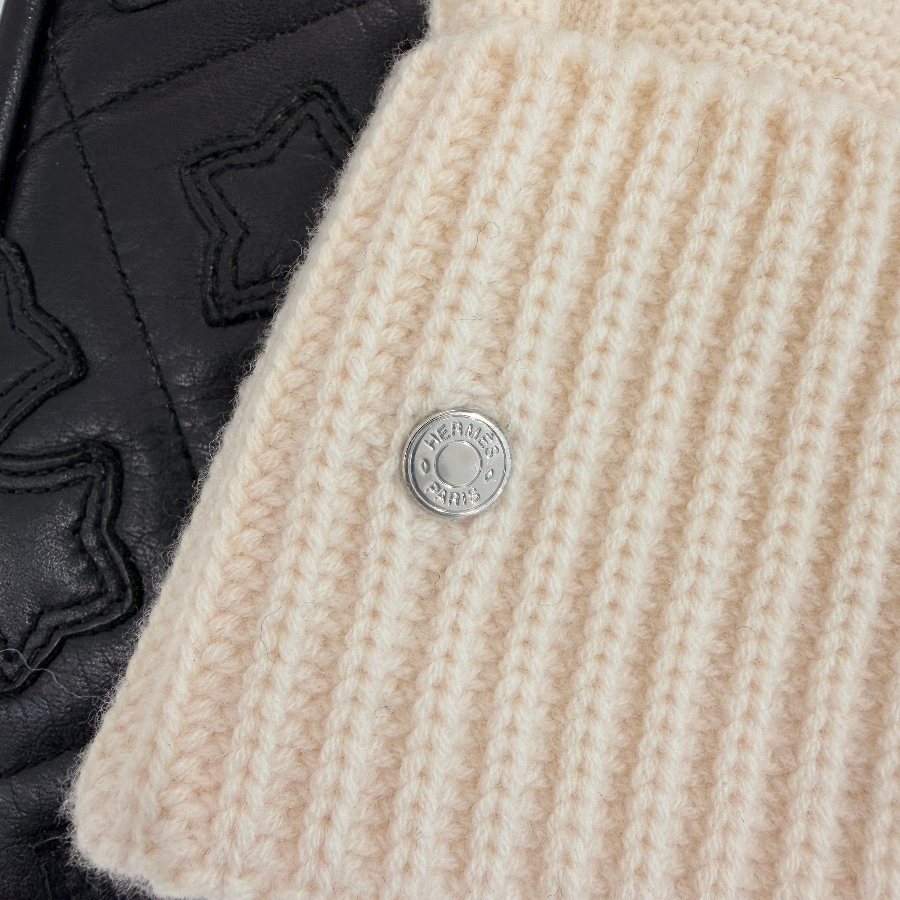 HERMES Frecance Serie Button Beanie Size L エルメス フレカンス セリエボタン ビーニー サイズL