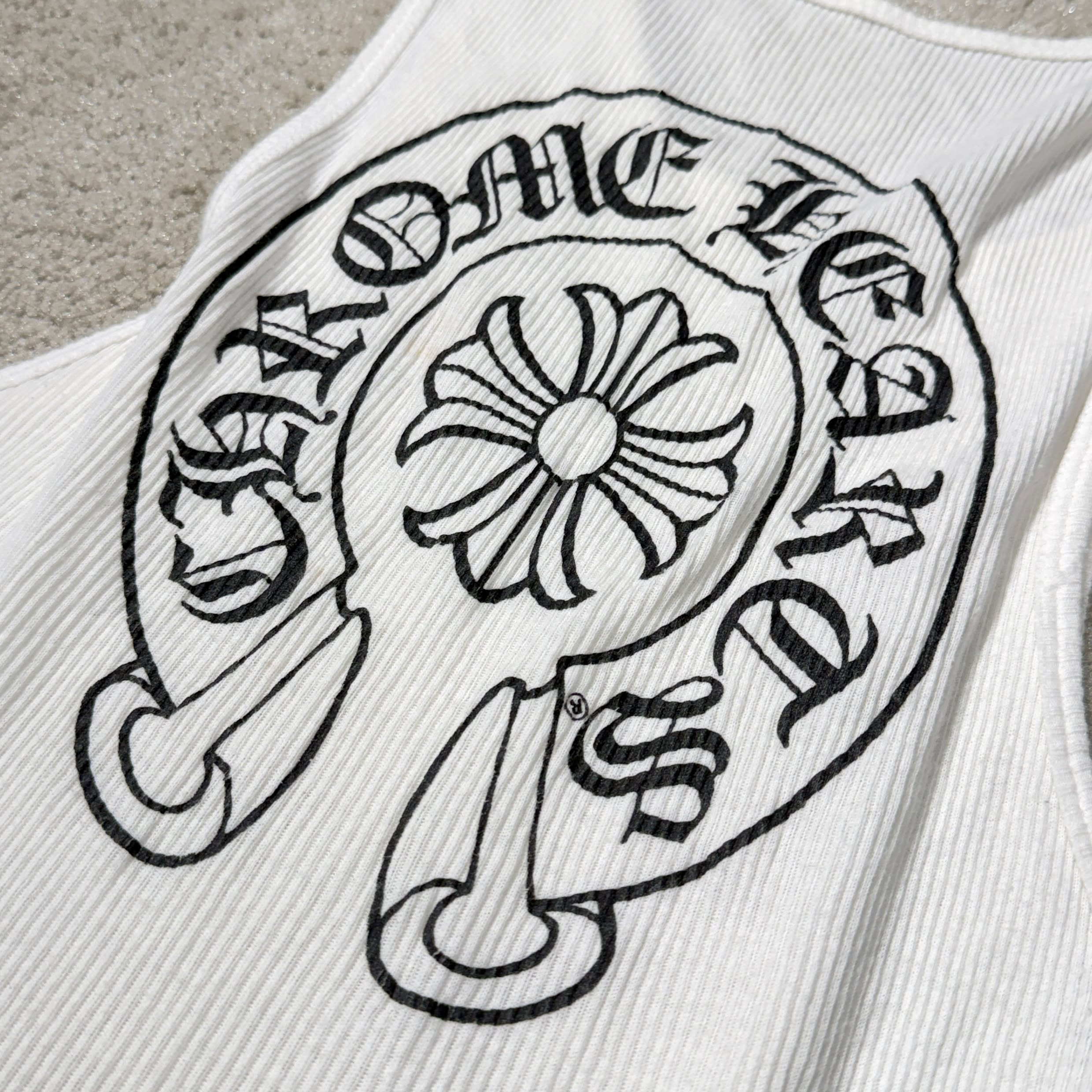 CHROME HEARTS Horseshoe Rib Tank Top Size M クロムハーツ ホース