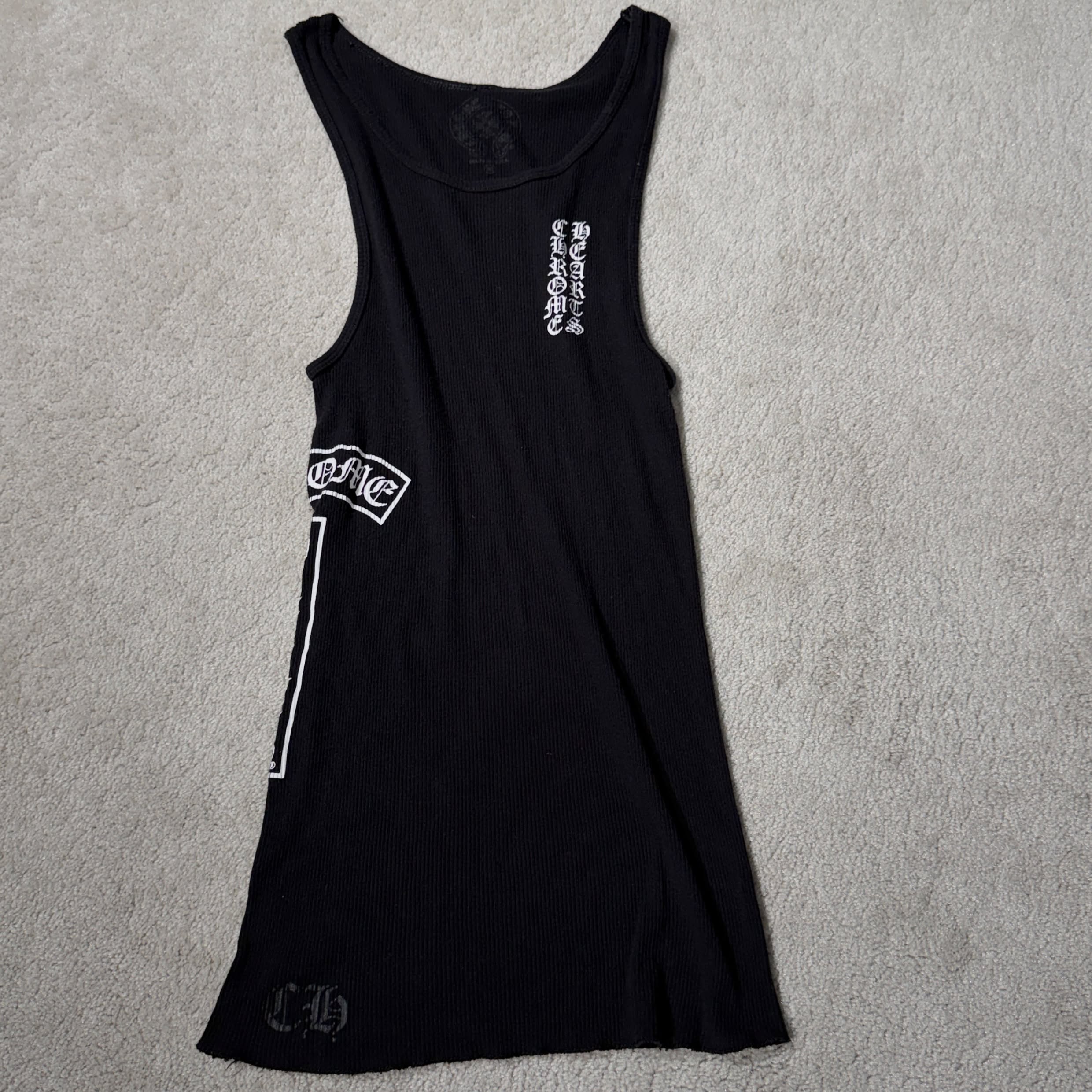 CHROME HEARTS Vertical Side Logo Tank Top Size M クロムハーツ ヴァーティカル サイドロゴ タンクトップ サイズM