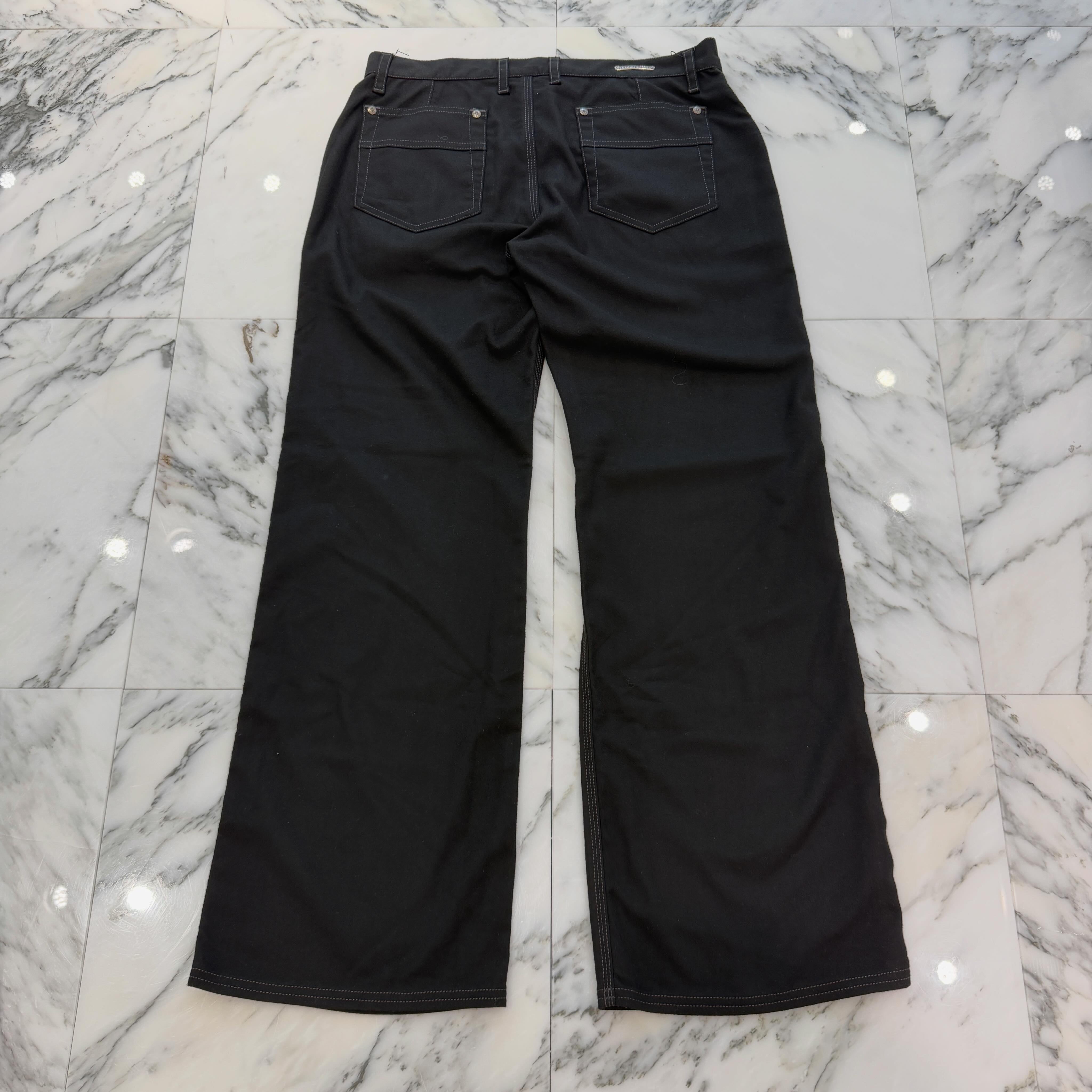 CHROME HEARTS Cross Ball Button Wide Straight Pants Size 27 クロムハーツ クロスボールボタン ワイドストレート パンツ サイズ27