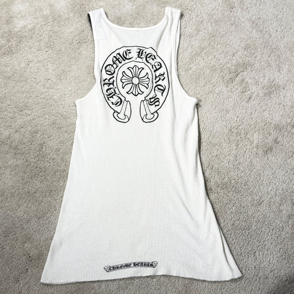 CHROME HEARTS Horseshoe Rib Tank Top Size M クロムハーツ ホースシュー リブ タンクトップ サイズM