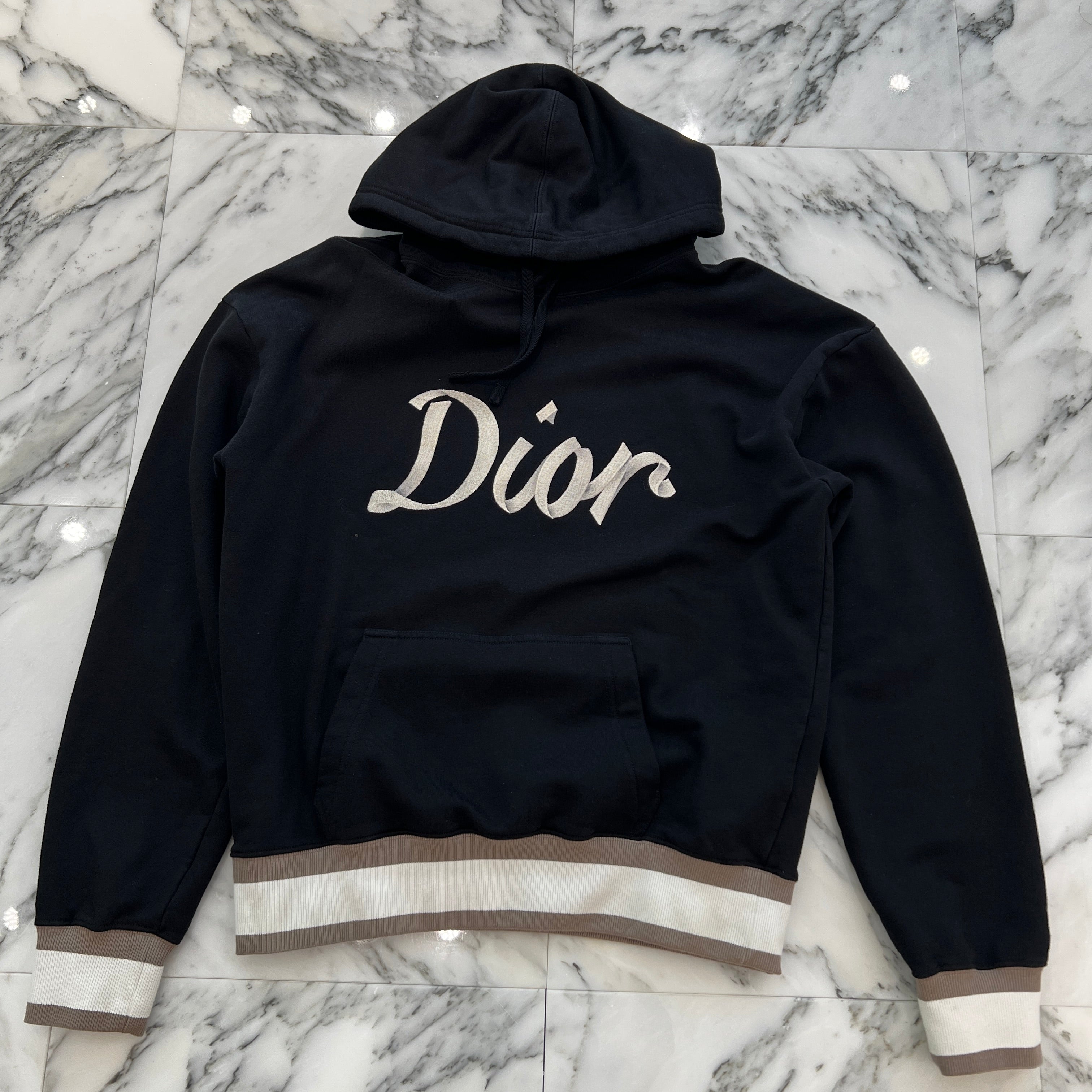 DIOR 2022AW Logo Embroidery Pullover Hoodie 293J678A0531 Size S ディオール ロゴ刺繍 プルオーバー フーディ サイズS