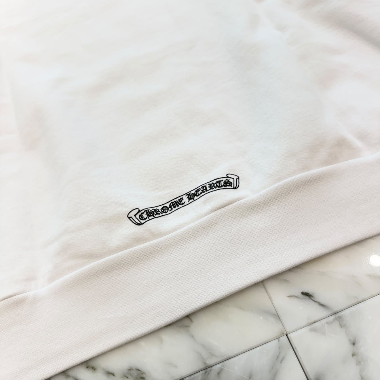 CHROME HEARTS Neck Logo Crewneck Sweatshirt Size L クロムハーツ ネックロゴクルーネックスウェットシャツ サイズL