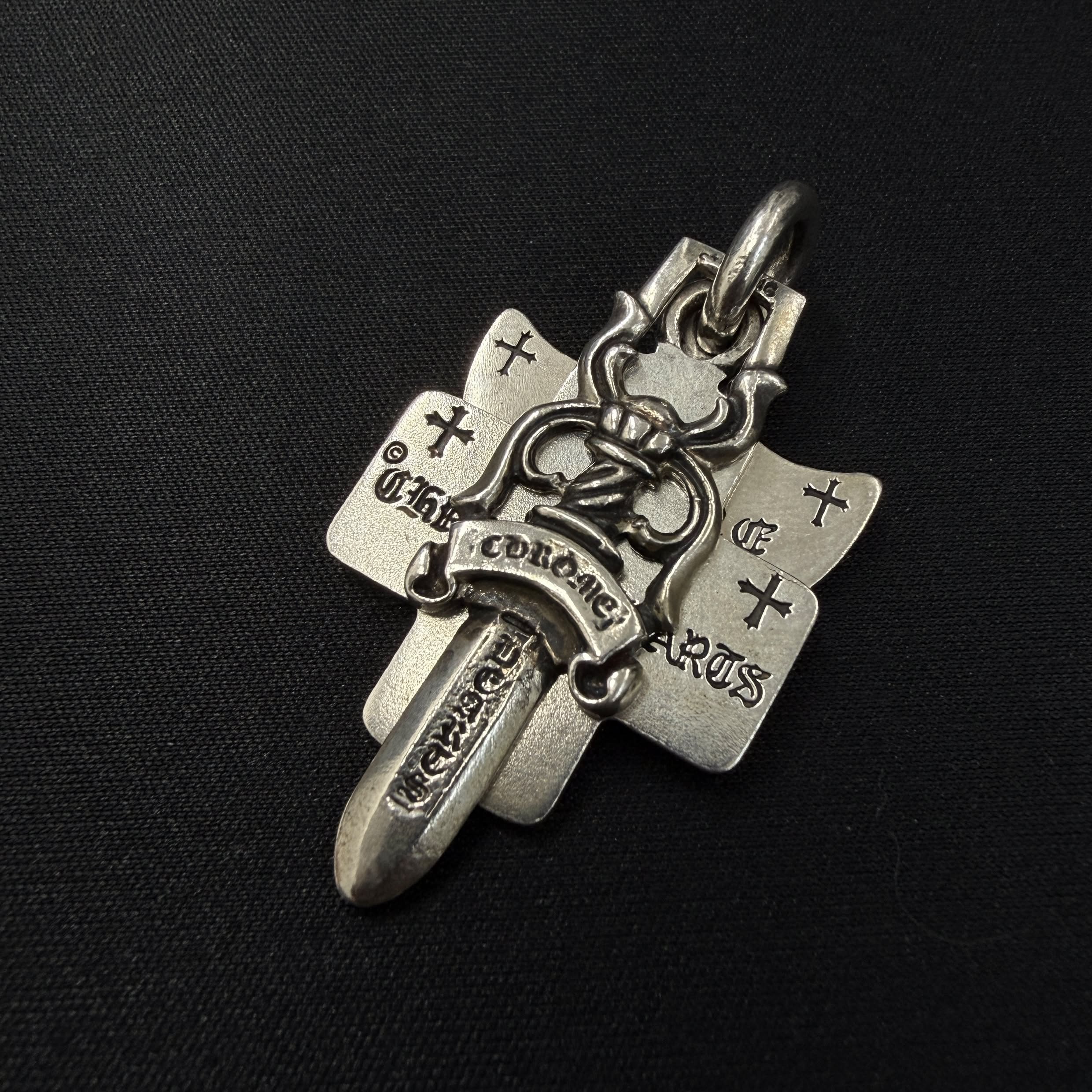 CHROME HEARTS 3 TRINKETS Charm Pendant Top クロムハーツ 3 トリンケッツ チャーム ペンダントトップ