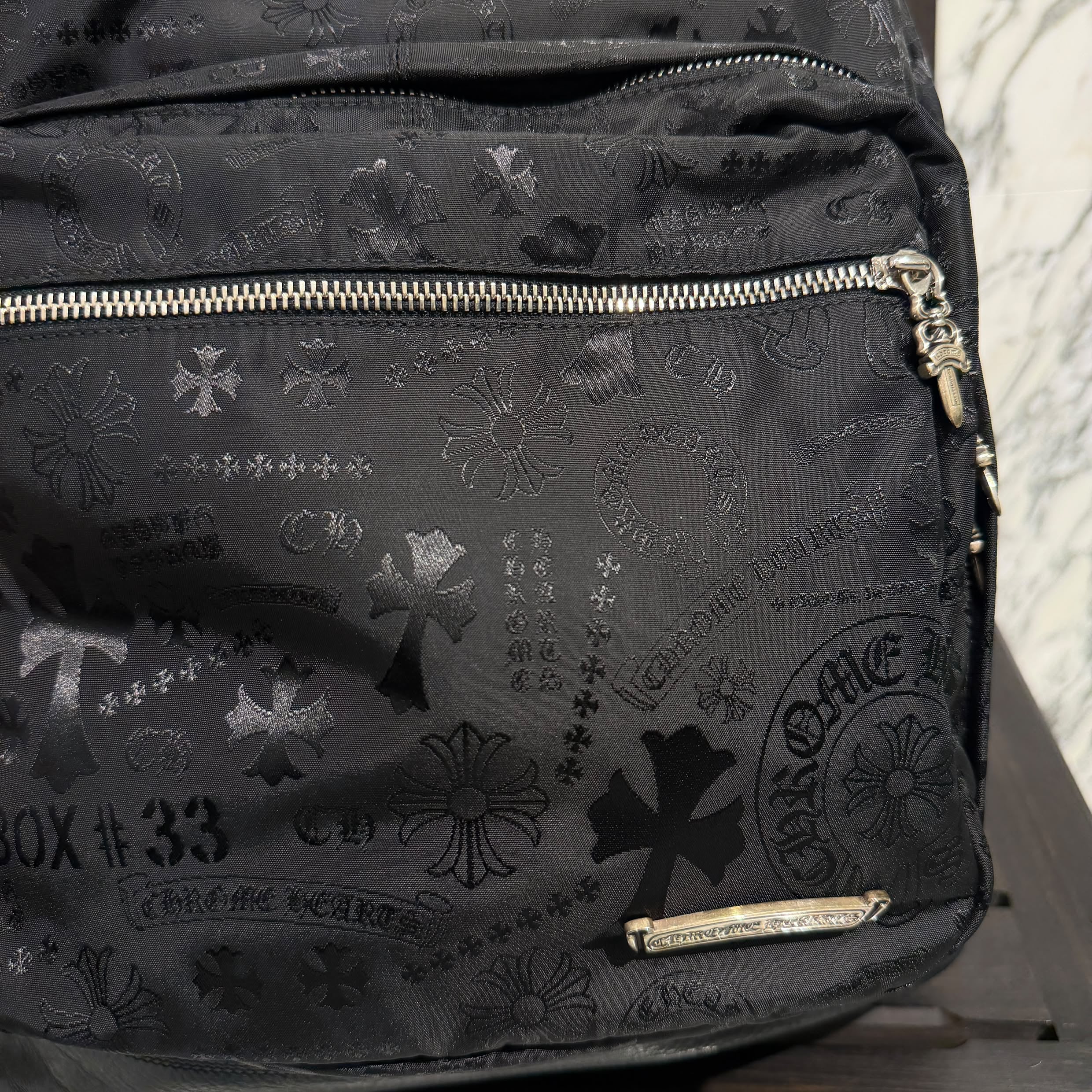 CHROME HEARTS 7th Grade Nylon Multi Logo Stencil Backpack クロムハーツ セブンスグレード ナイロン マルチ ロゴ ステンシル バックパック