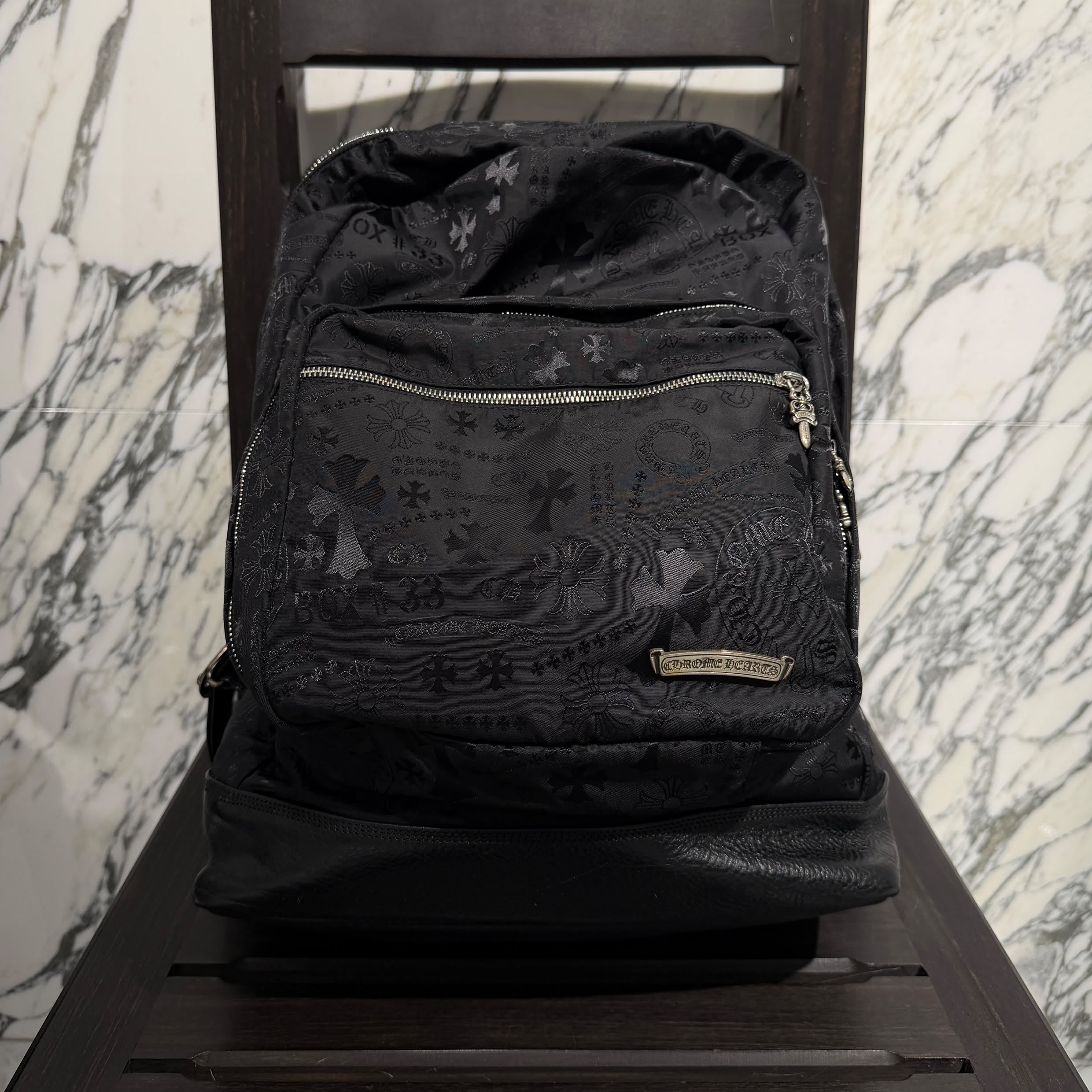 CHROME HEARTS 7th Grade Nylon Multi Logo Stencil Backpack クロムハーツ セブンスグレード ナイロン マルチ ロゴ ステンシル バックパック