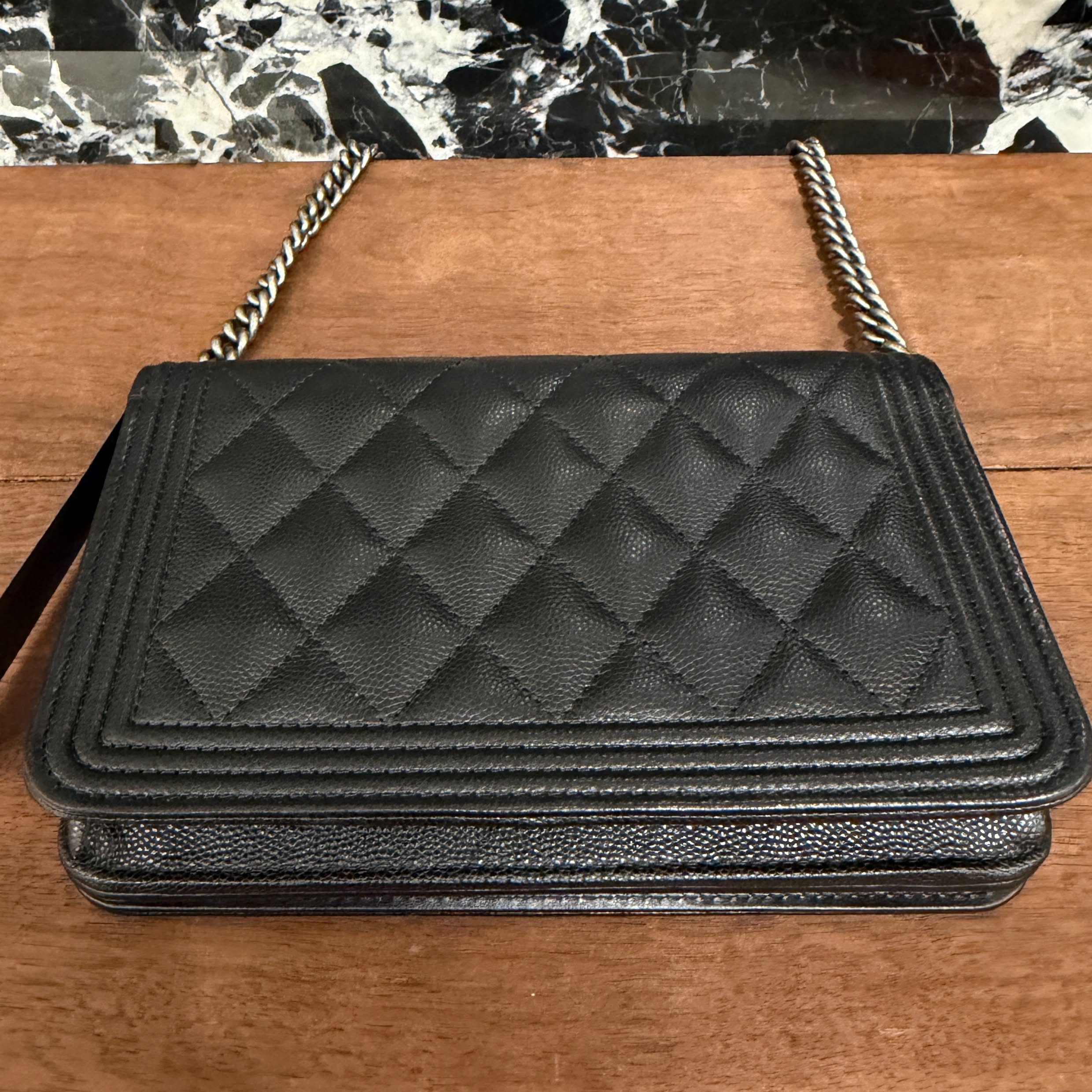 CHANEL Boy Chanel Chain Shoulder Wallet シャネル ボーイシャネル チェーンショルダーウォレット