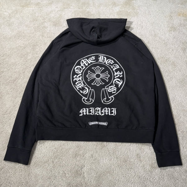CHROME HEARTS MIAMI Limited Horseshoe Zip Up Hoodie Size L クロムハーツ マイアミ限定 ホースシュー ジップアップ フーディ サイズL