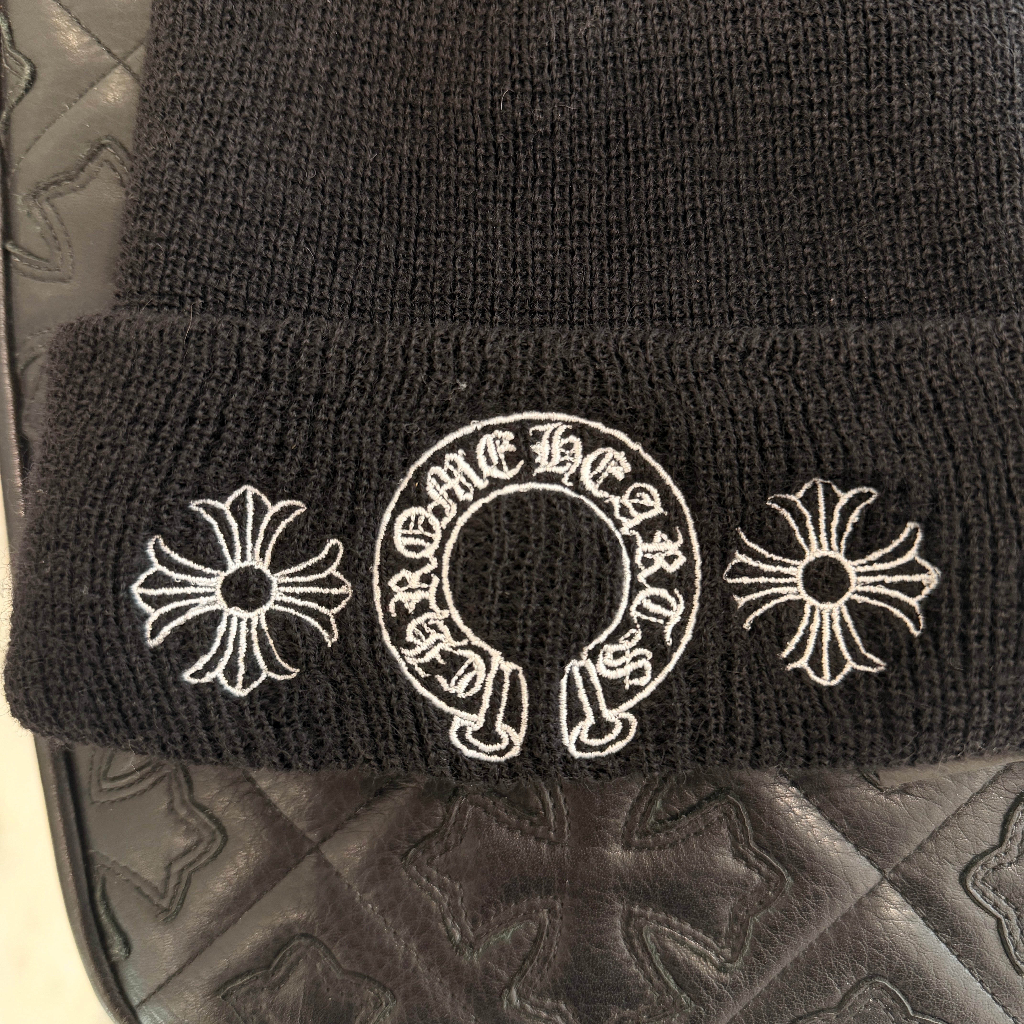 CHROME HEARTS CH Plus Horseshoe Wool Beanie Size ONE SIZE クロムハーツ CHプラス ホースシュー ウールビーニー サイズONE SIZE