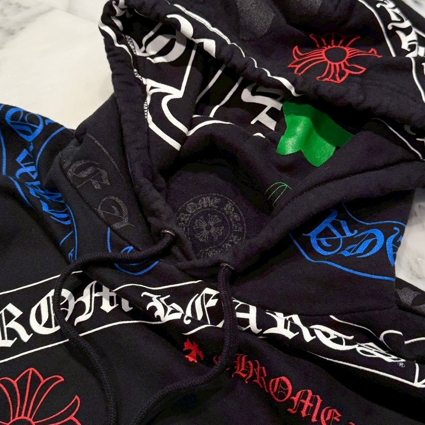 CHROME HEARTS Stencil Pullover Hoodie Size L クロムハーツ ステンシル プルオーバーフーディ サイズL
