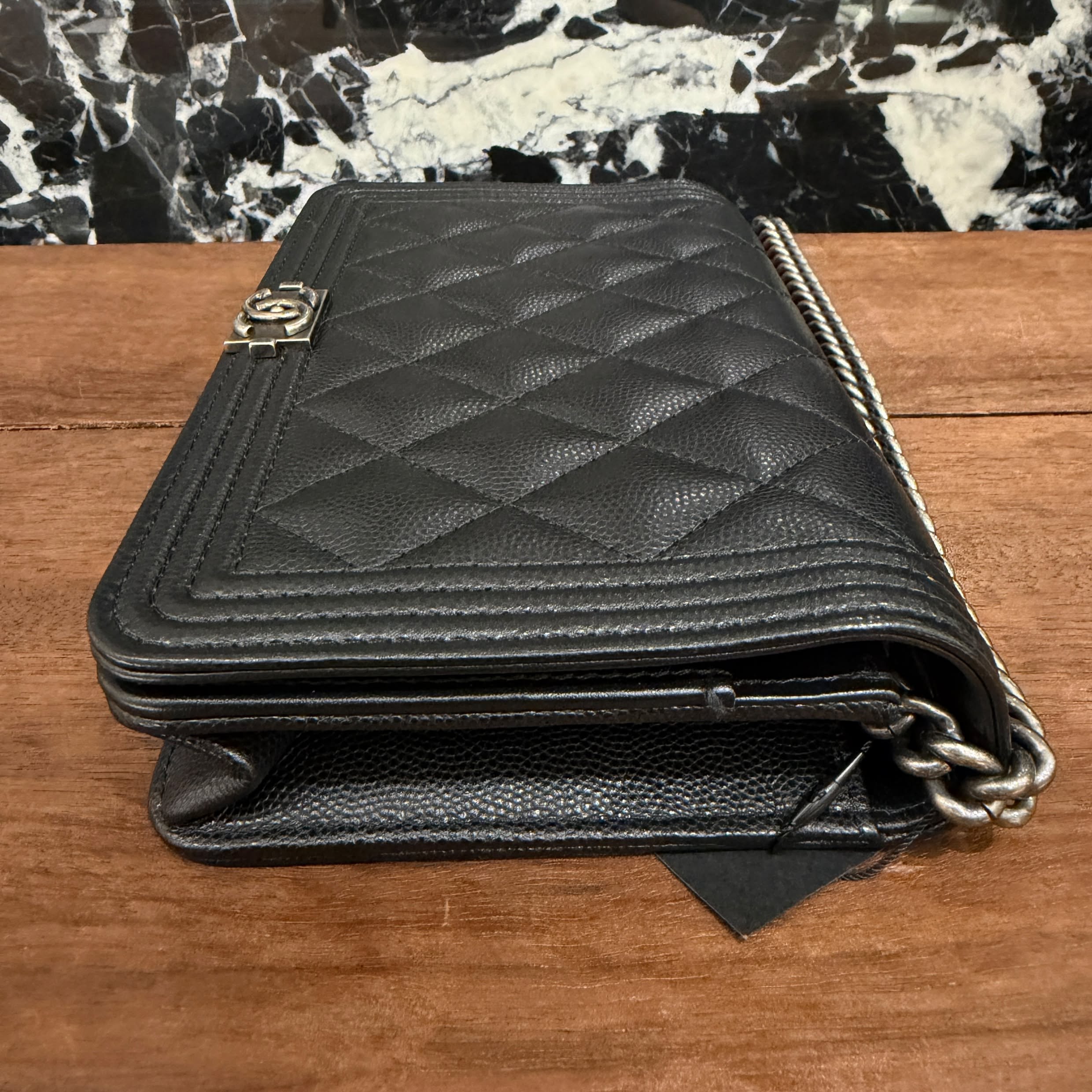 CHANEL Boy Chanel Chain Shoulder Wallet シャネル ボーイシャネル チェーンショルダーウォレット