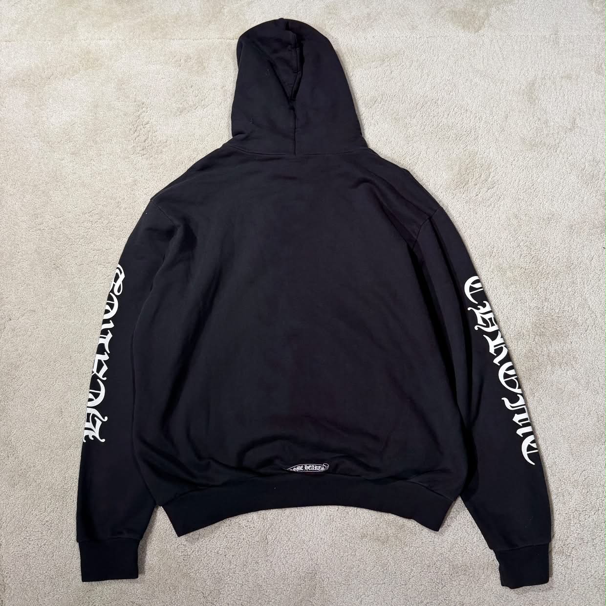 CHROME HEARTS Vertical Arm Logo Pullover Hoodie Size L クロムハーツ バーティカルアームロゴ プルオーバーフーディーサイズL