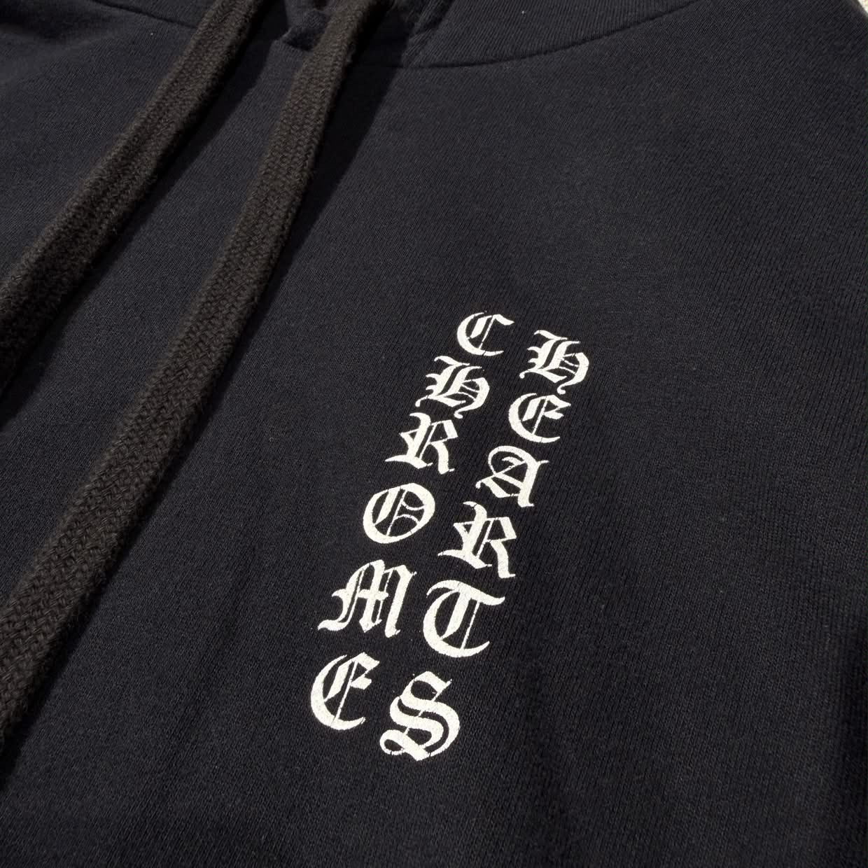 CHROME HEARTS Vertical Arm Logo Pullover Hoodie Size L クロムハーツ バーティカルアームロゴ プルオーバーフーディーサイズL