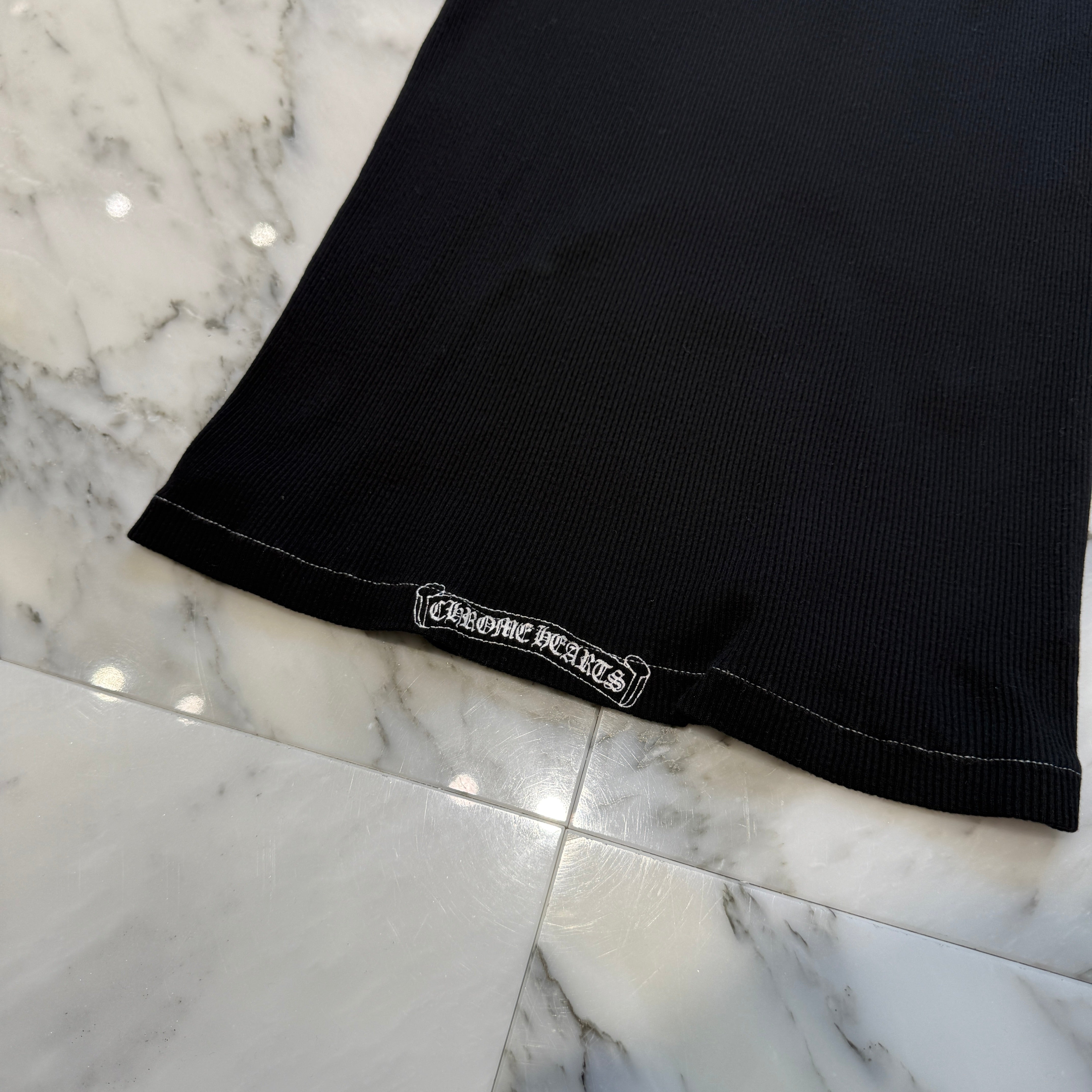 CHROME HEARTS CH Cross Side Vertical Logo Fuck You Tank Top Size M クロムハーツ CHクロス サイド ヴァーティカルロゴ ファックユー タンクトップ サイズM