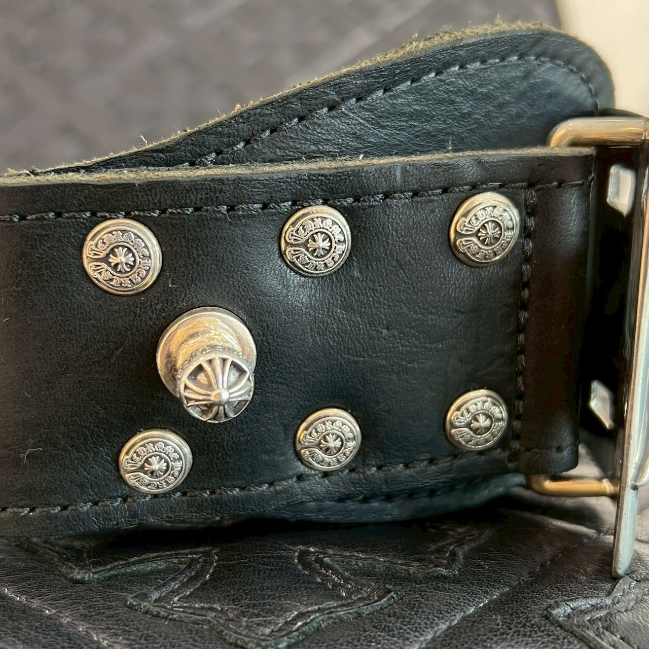 CHROME HEARTS Large Strap Star Buckle Belt Size 34 クロムハーツ ラージストラップ スターバックル ベルト サイズ34