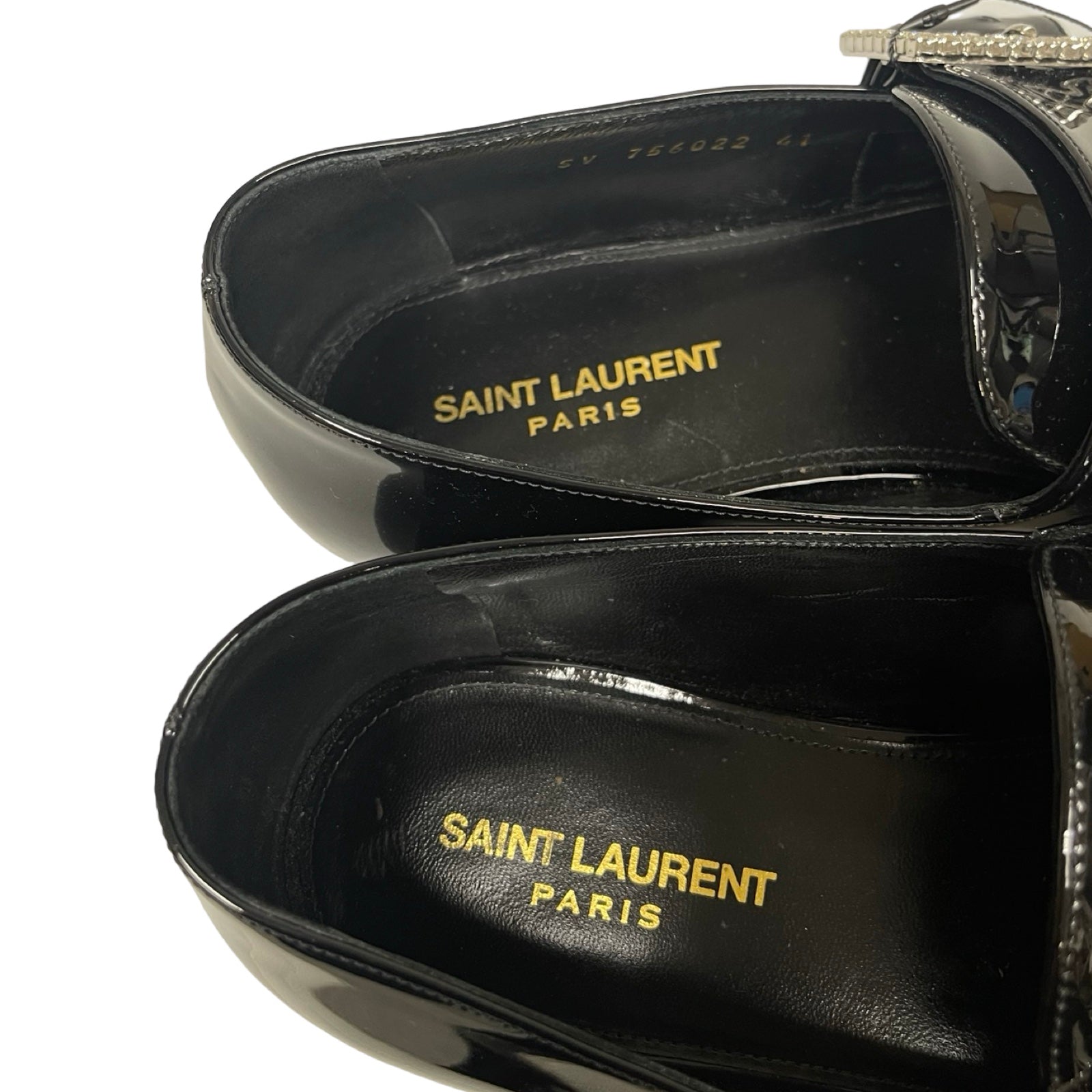 SAINT LAURENT PARIS 2023AW Tristan Leather Shoes 7560221 TVNN1000 Size 41