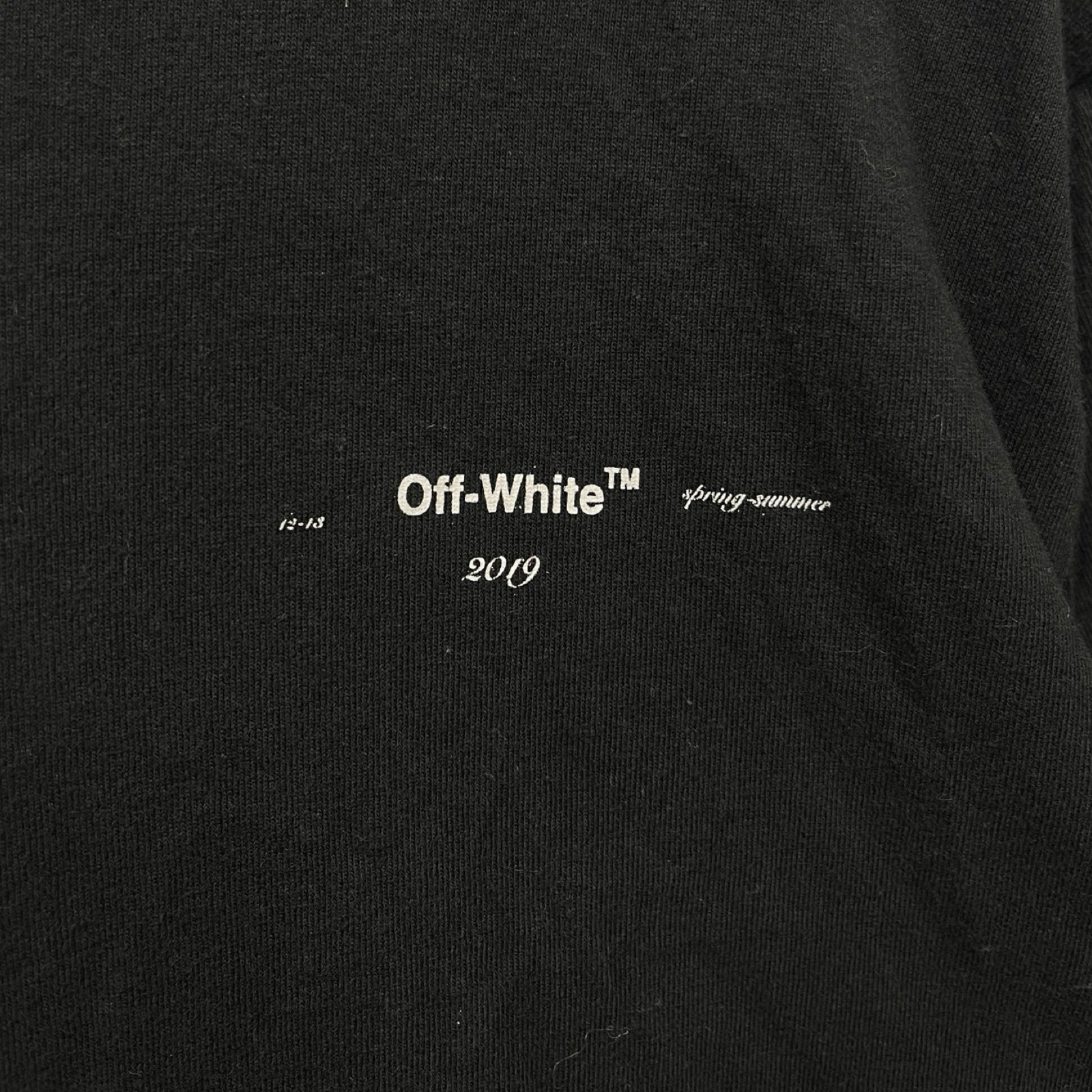 OFF-WHITE 2019SS STENCIL S/S OVER Tee OMAA038R19185015 Size S
