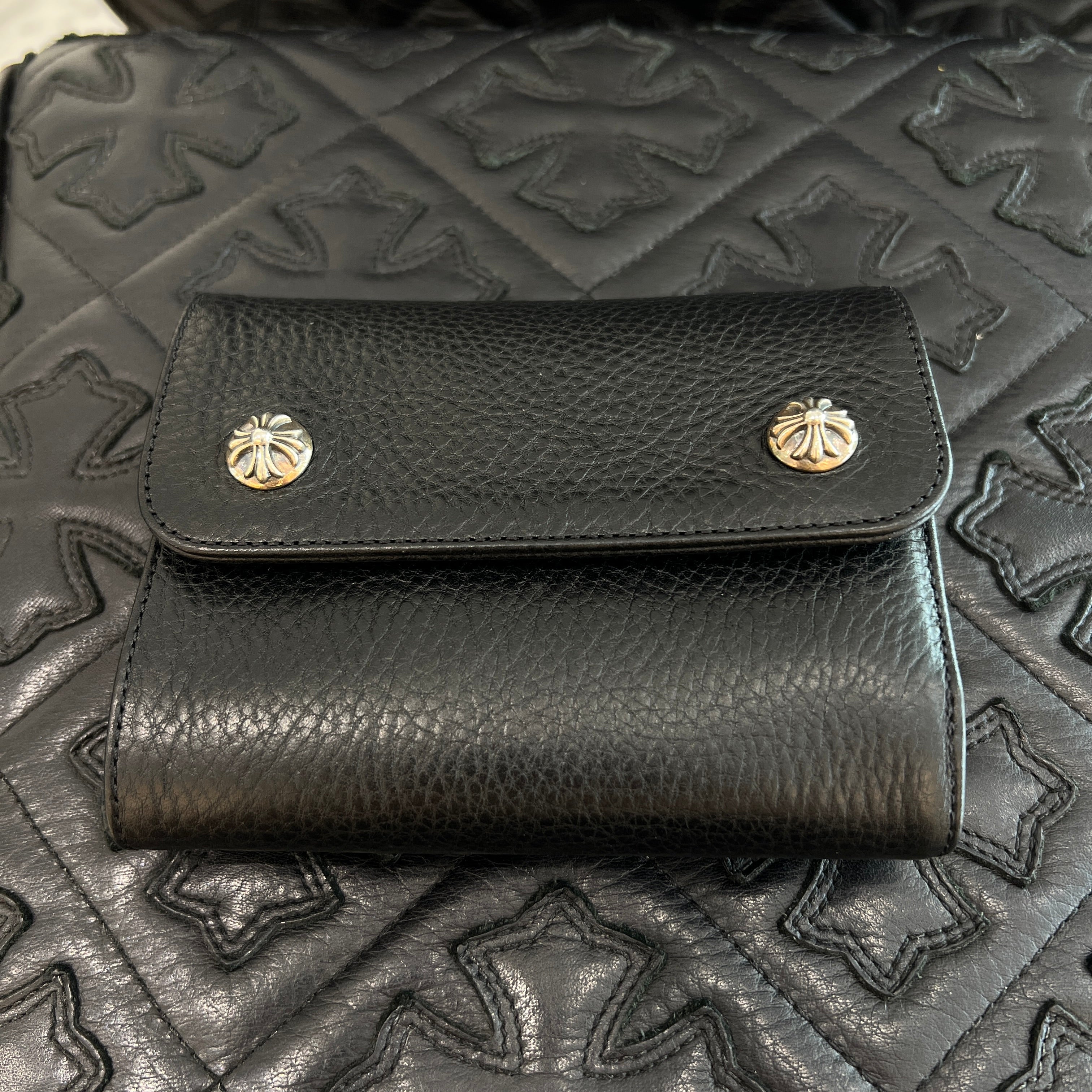 CHROME HEARTS Wave Mini Cross Ball Wallet クロムハーツ ウェーブ ミニ クロスボール ウォレット