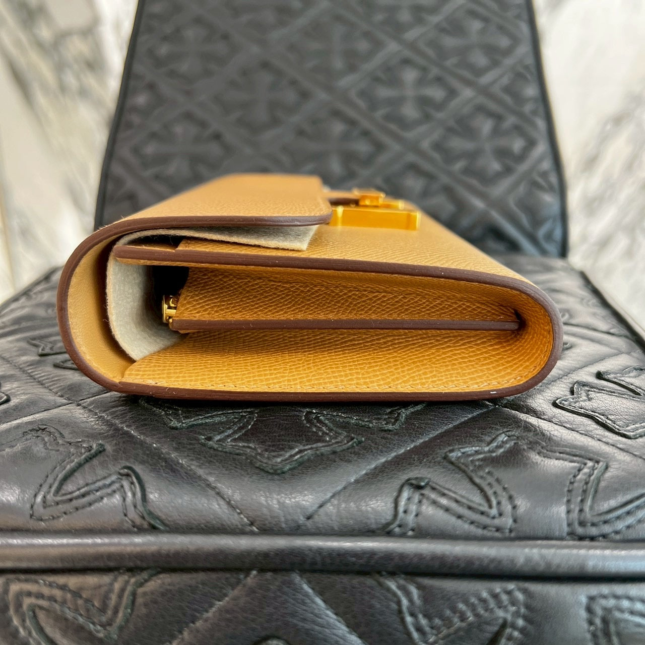 HERMES Constance To Go "SESAME" Leather Long Wallet K刻印 エルメス コンスタンス トゥ ゴー "セサミ" レザーロングウォレット K刻印