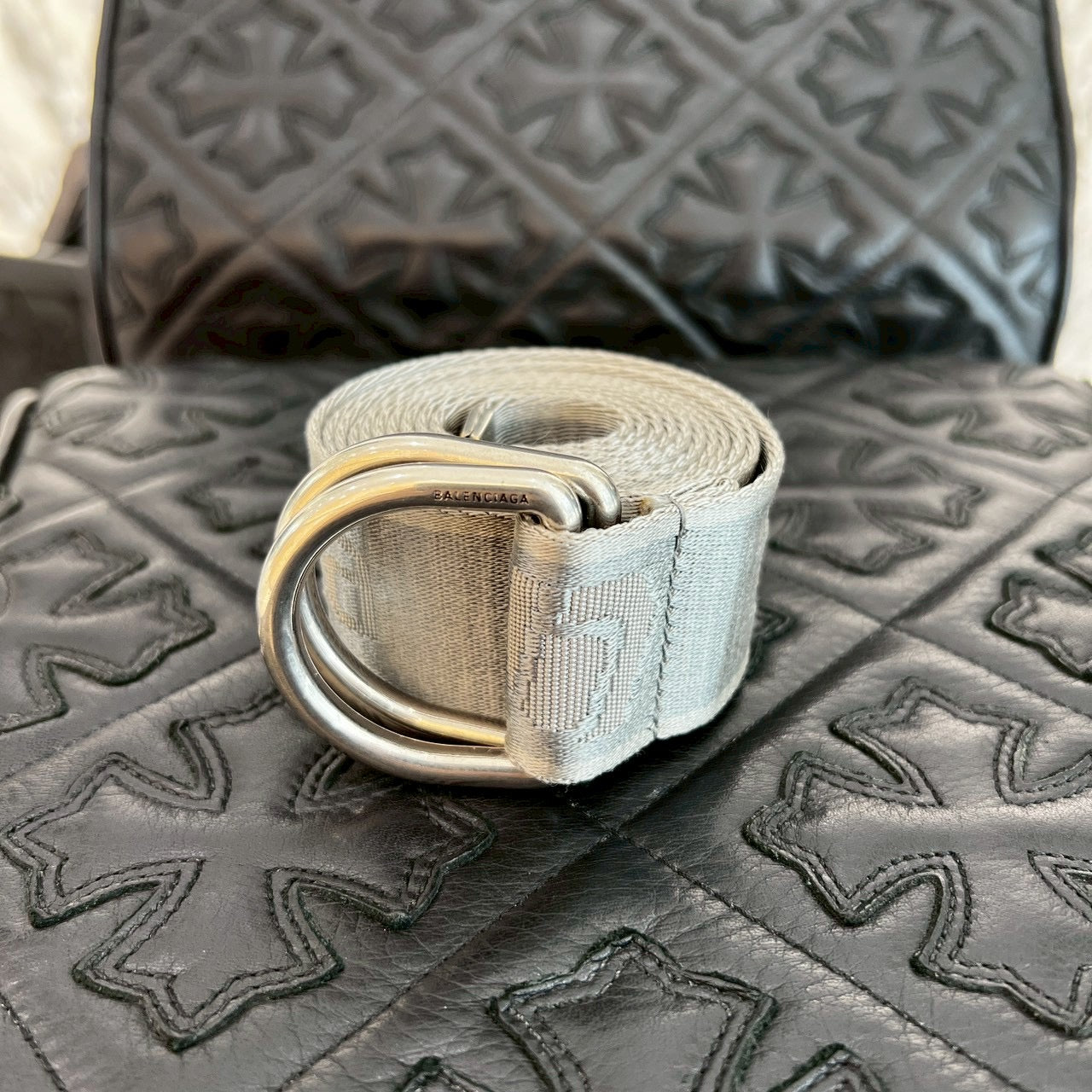 BALENCIAGA 2024AW Double Ring Nylon Belt 7944852AA381461 バレンシアガ ダブルリング ナイロンベルト