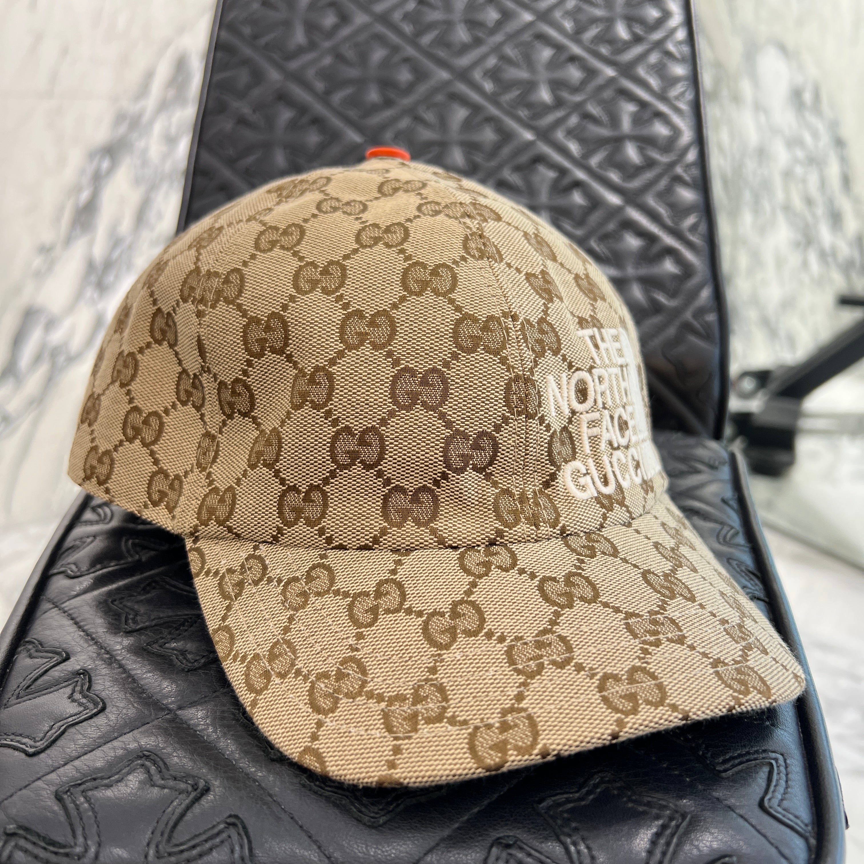GUCCI × THE NORTH FACE 2021AW GG Canvas Baseball Cap 672155 4HAJR Size L (59cm) グッチ × ノースフェイス GGキャンバスベースボールキャップ  サイズL (59cm)