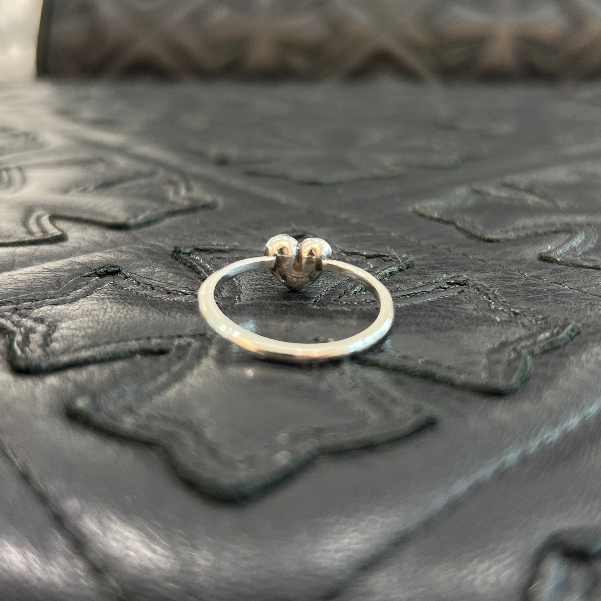 クロムハーツ・VIN。 CHROME HEARTS Bubble Gum Viny Heart Ring Size 18号 クロム